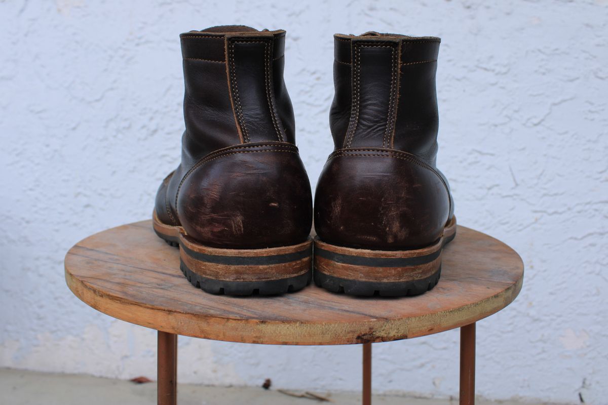 Photo by dandandan on December 2, 2023 of the Truman Service Boot in Seidel Bay Double Shot.