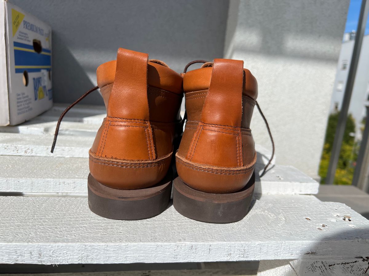 Photo by Charismo82 on October 1, 2022 of the Russell Moccasin Co. Unlisted Model in Unknown Leather.