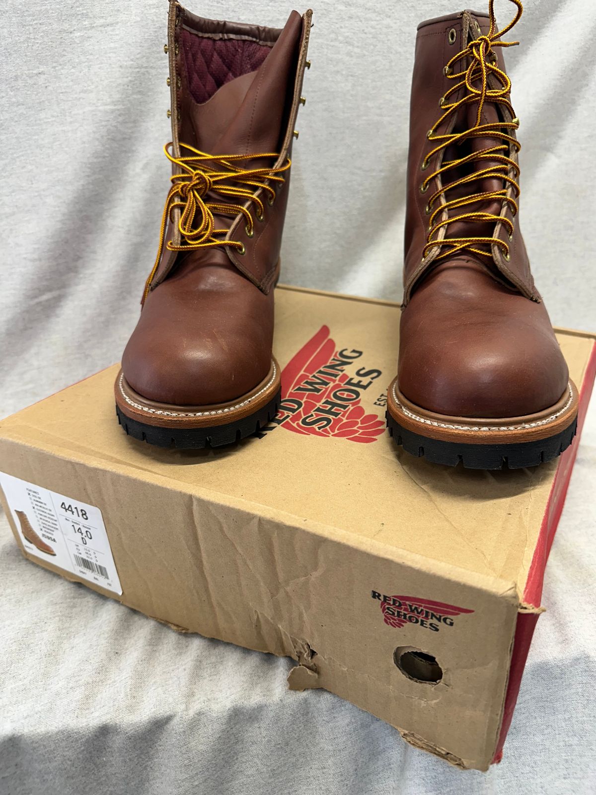 Photo by FtValloniaStreaker on October 5, 2025 of the Red Wing Logger in S.B. Foot Oro-Harness.