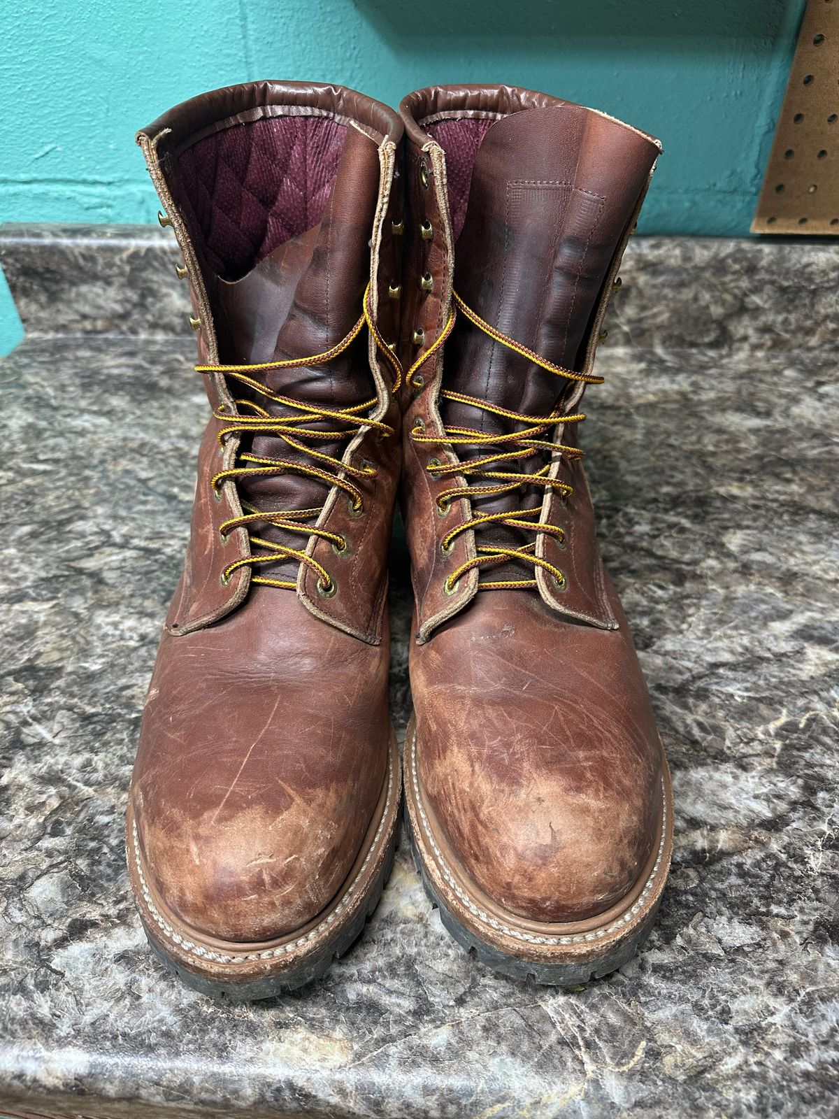 Photo by FtValloniaStreaker on November 6, 2025 of the Red Wing Logger in S.B. Foot Oro-Harness.