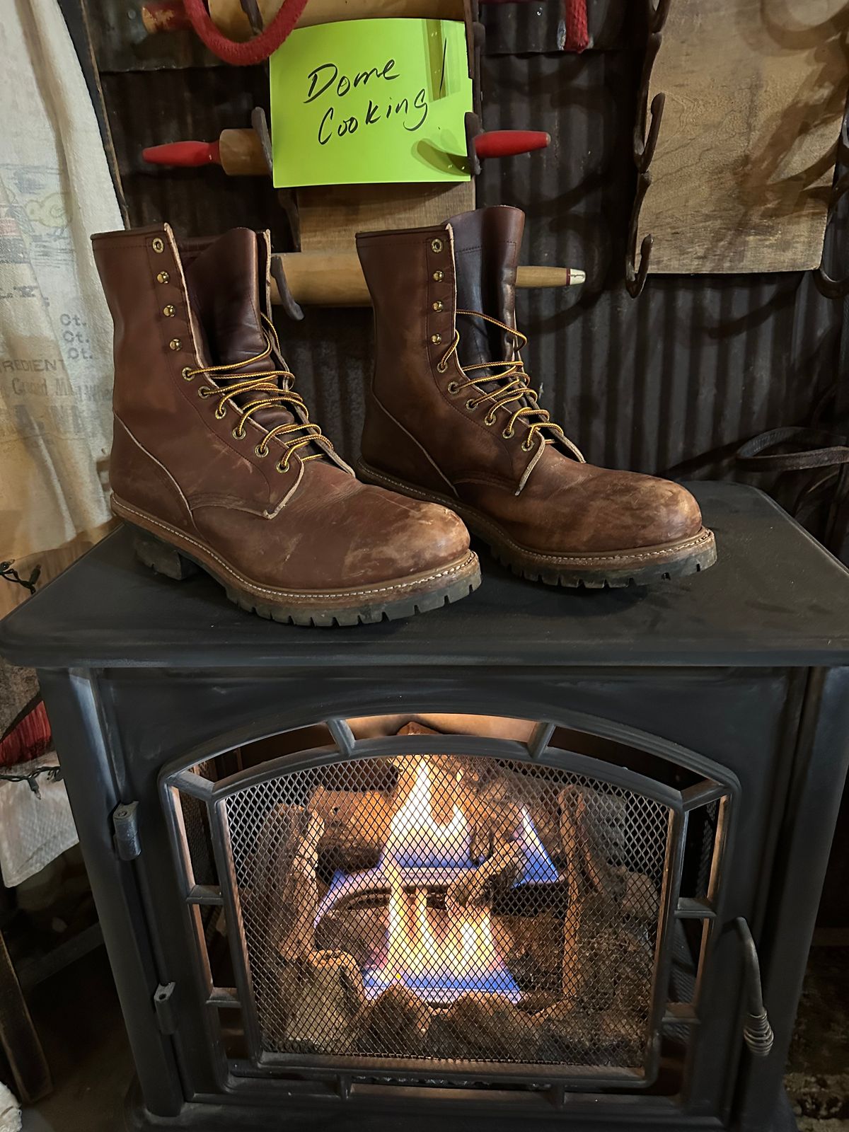 Photo by FtValloniaStreaker on November 6, 2025 of the Red Wing Logger in S.B. Foot Oro-Harness.