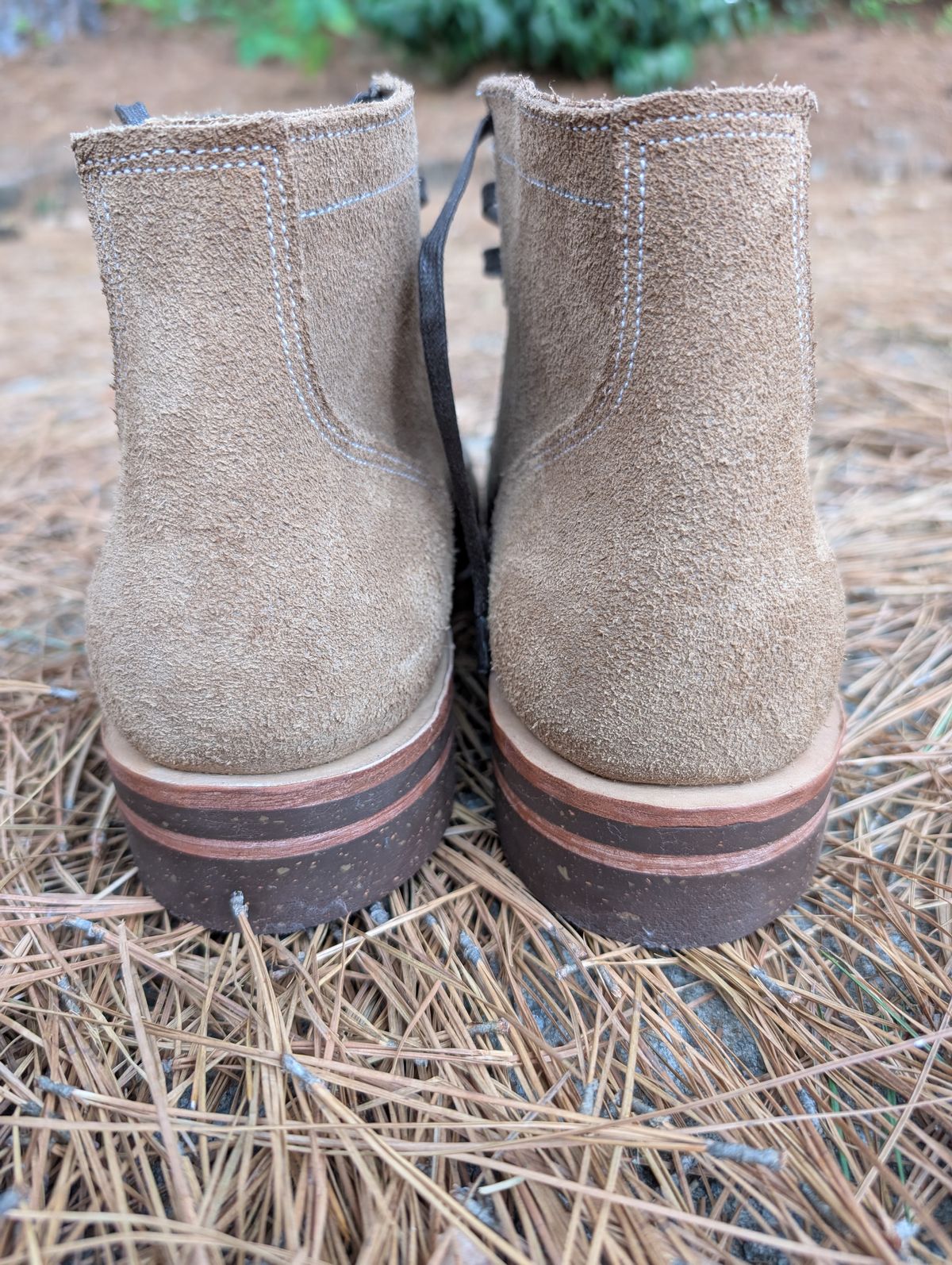 Photo by SIDO on October 1, 2025 of the Oak Street Bootmakers Storm Boot in Horween Natural Chromexcel Roughout.