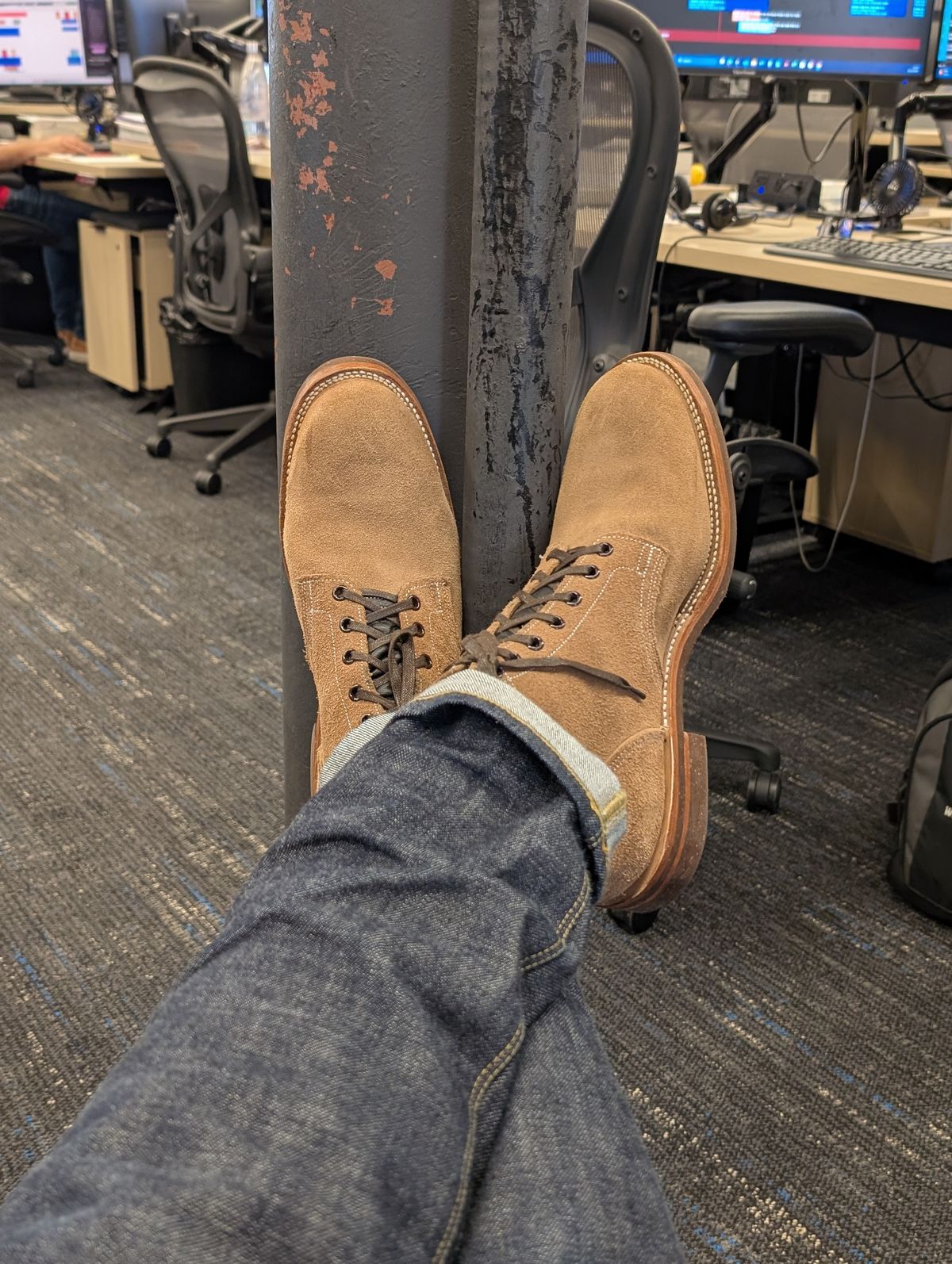 Photo by SIDO on October 3, 2025 of the Oak Street Bootmakers Storm Boot in Horween Natural Chromexcel Roughout.