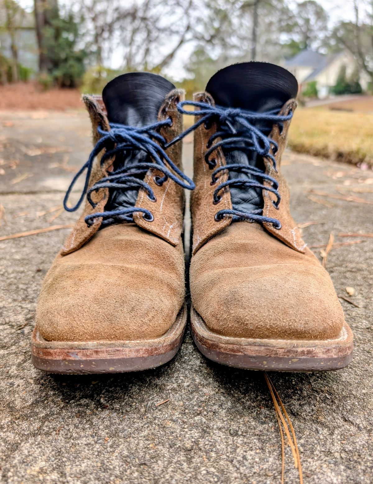 Photo by SIDO on December 4, 2025 of the Oak Street Bootmakers Storm Boot in Horween Natural Chromexcel Roughout.