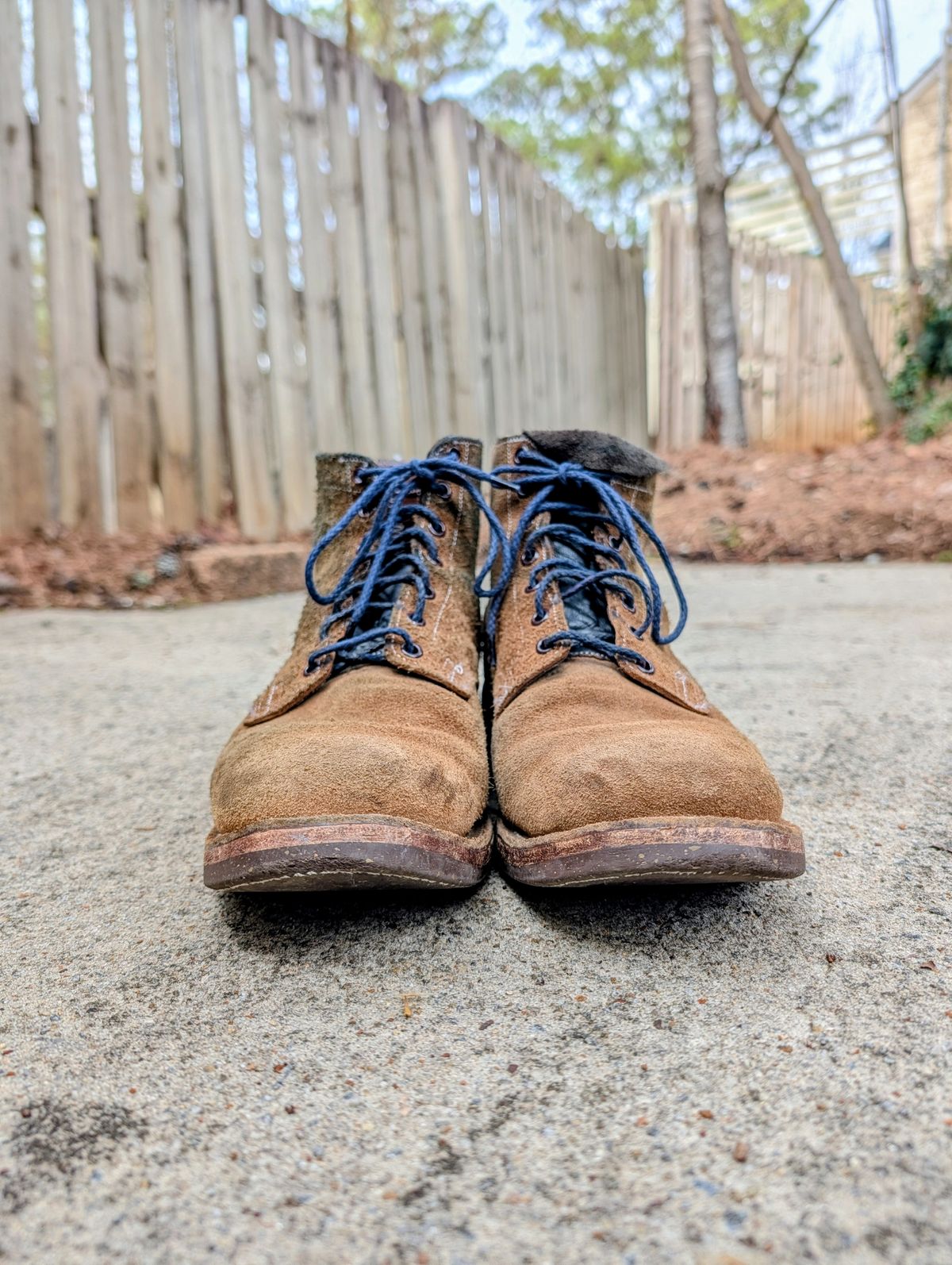 Photo by SIDO on March 1, 2026 of the Oak Street Bootmakers Storm Boot in Horween Natural Chromexcel Roughout.