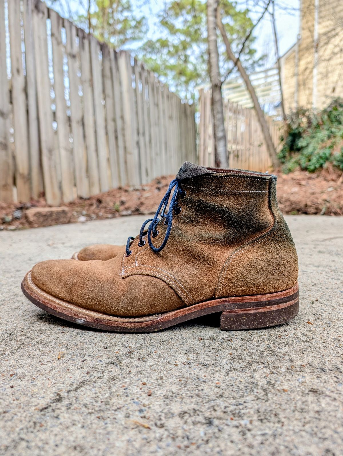 Photo by SIDO on March 1, 2026 of the Oak Street Bootmakers Storm Boot in Horween Natural Chromexcel Roughout.