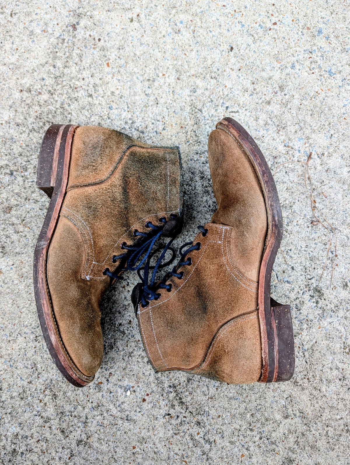Photo by SIDO on March 1, 2026 of the Oak Street Bootmakers Storm Boot in Horween Natural Chromexcel Roughout.