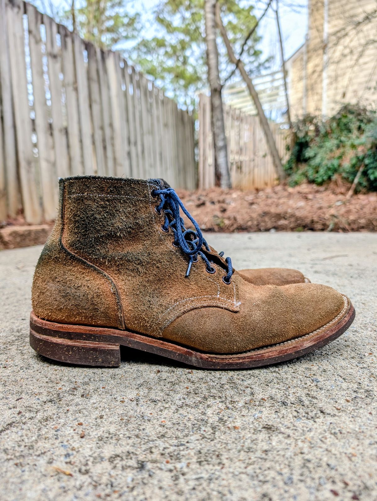 Photo by SIDO on March 1, 2026 of the Oak Street Bootmakers Storm Boot in Horween Natural Chromexcel Roughout.