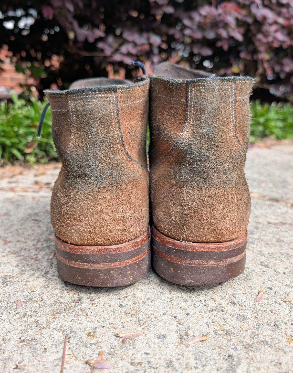 Photo by SIDO on April 1, 2026 of the Oak Street Bootmakers Storm Boot in Horween Natural Chromexcel Roughout.