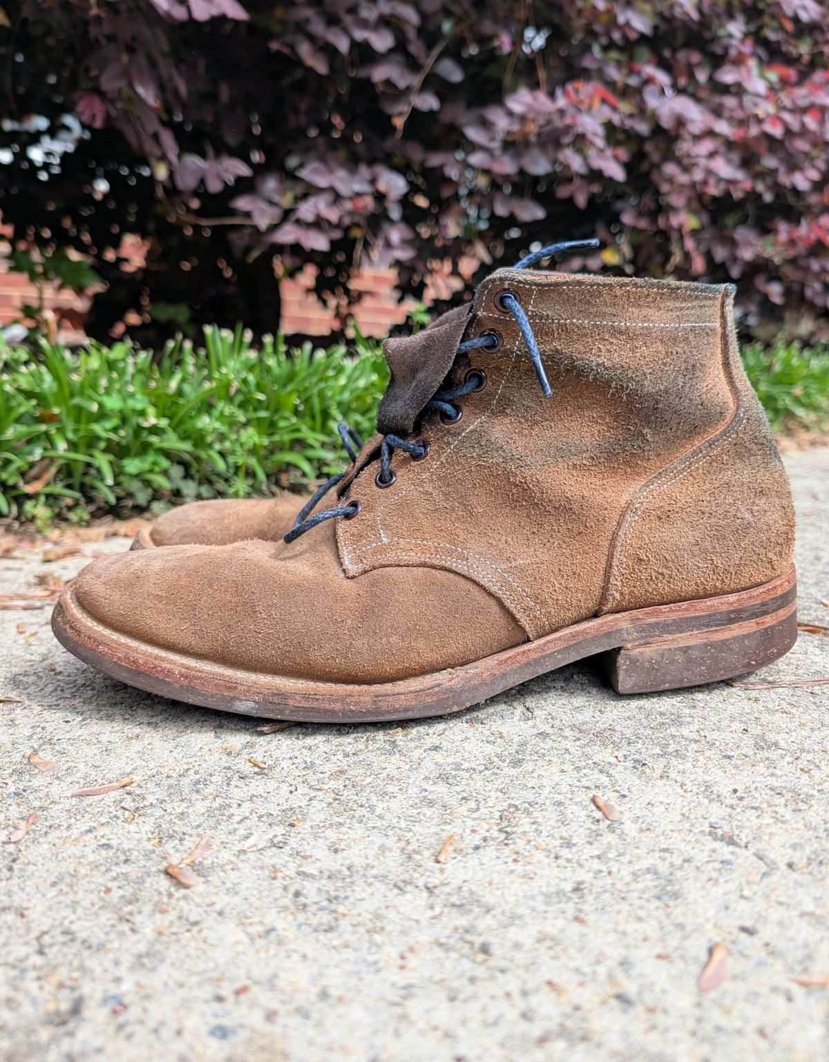 Photo by SIDO on April 1, 2026 of the Oak Street Bootmakers Storm Boot in Horween Natural Chromexcel Roughout.