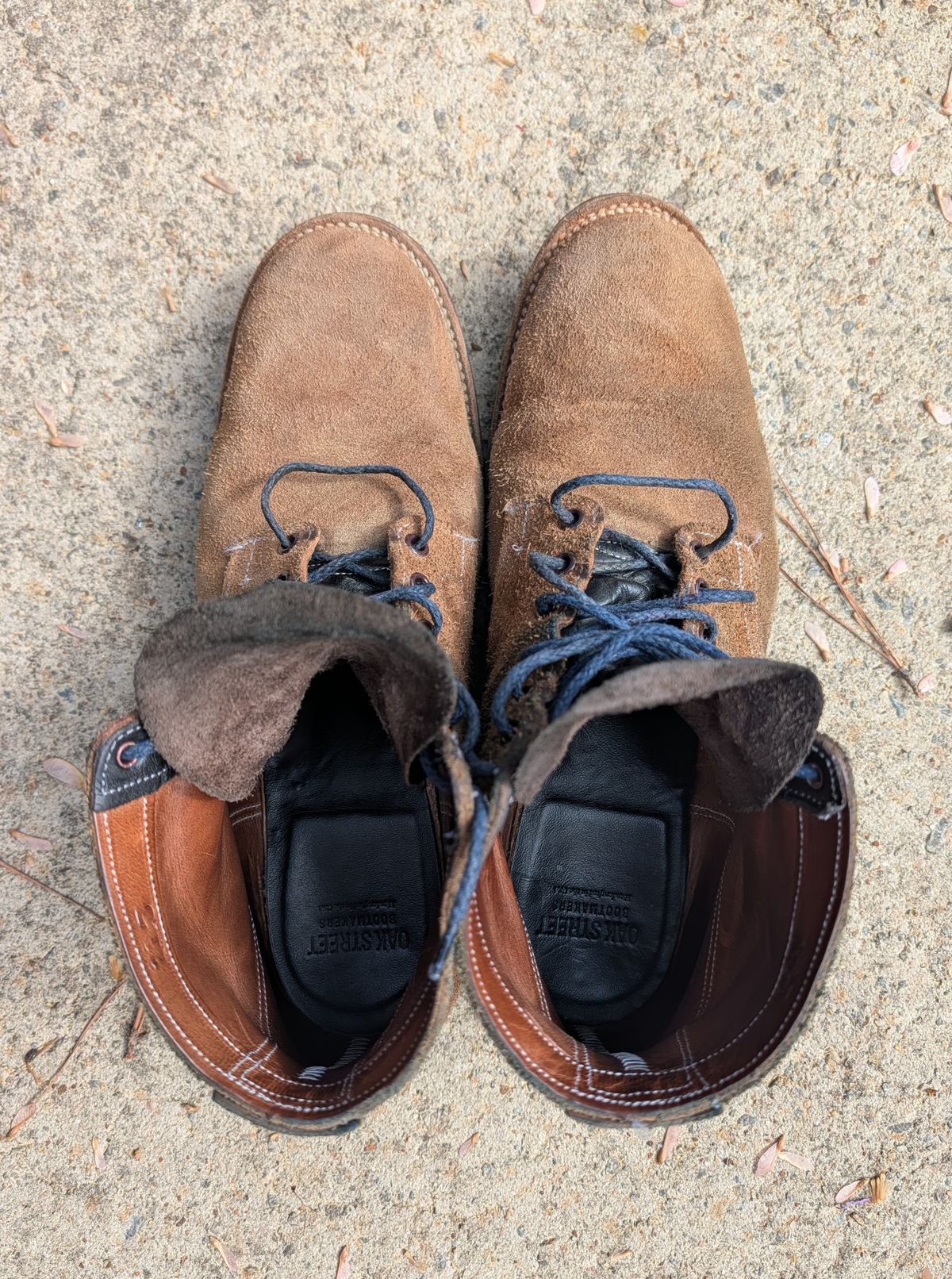 Photo by SIDO on April 1, 2026 of the Oak Street Bootmakers Storm Boot in Horween Natural Chromexcel Roughout.