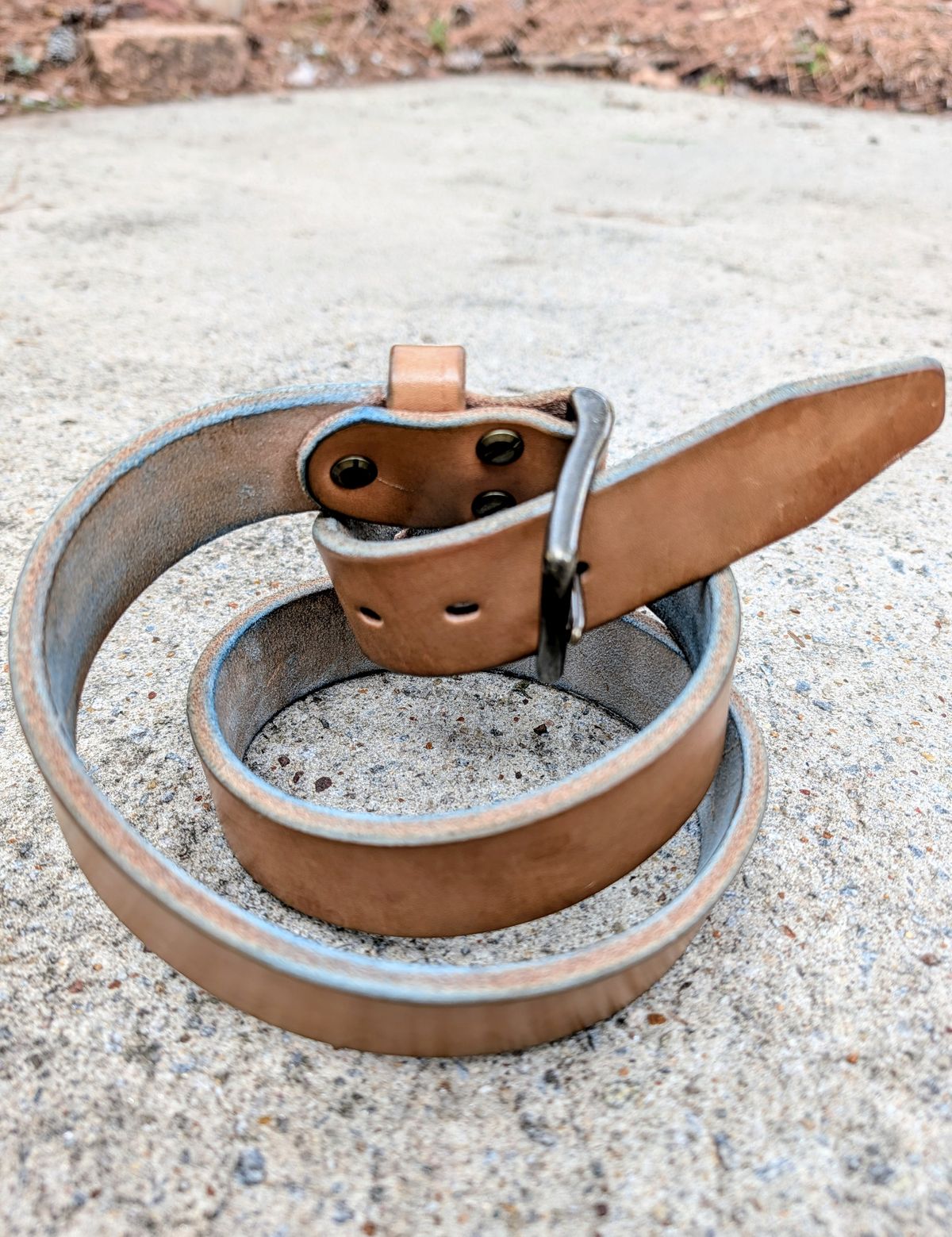 Photo by SIDO on March 1, 2026 of the Carmine Jack Leather Natural Shipyard Belt in Natural Oak Bark Leather.
