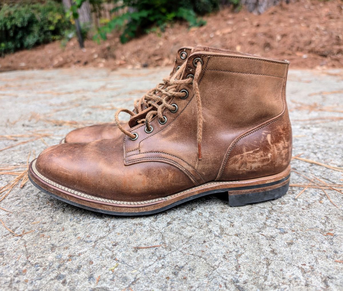 Photo by SIDO on November 1, 2024 of the Viberg Service Boot in Maryam Toscanello TPR Horsebutt.