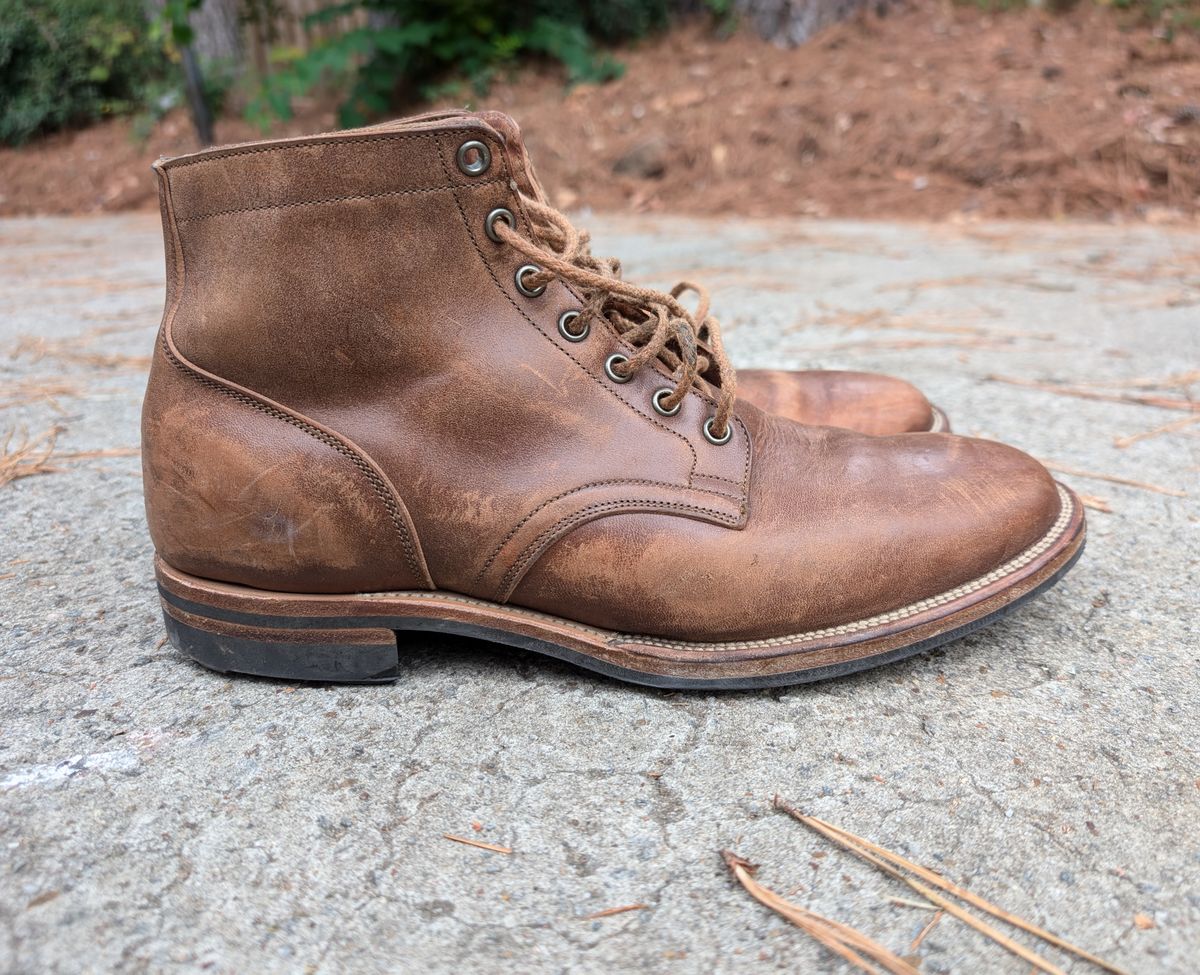 Photo by SIDO on November 1, 2024 of the Viberg Service Boot in Maryam Toscanello TPR Horsebutt.