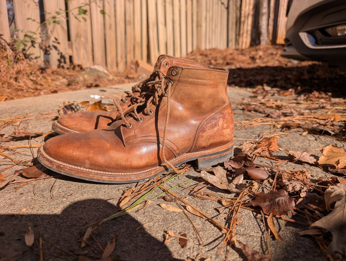 Photo by SIDO on January 4, 2025 of the Viberg Service Boot in Maryam Toscanello TPR Horsebutt.