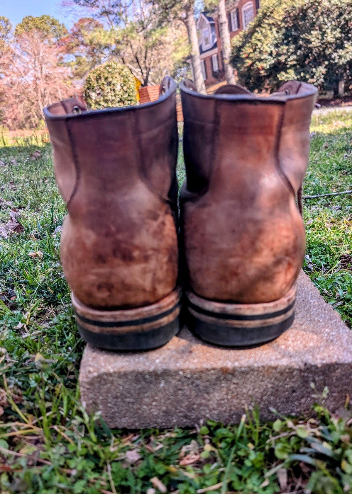 Photo by SIDO on March 1, 2025 of the Viberg Service Boot in Maryam Toscanello TPR Horsebutt.