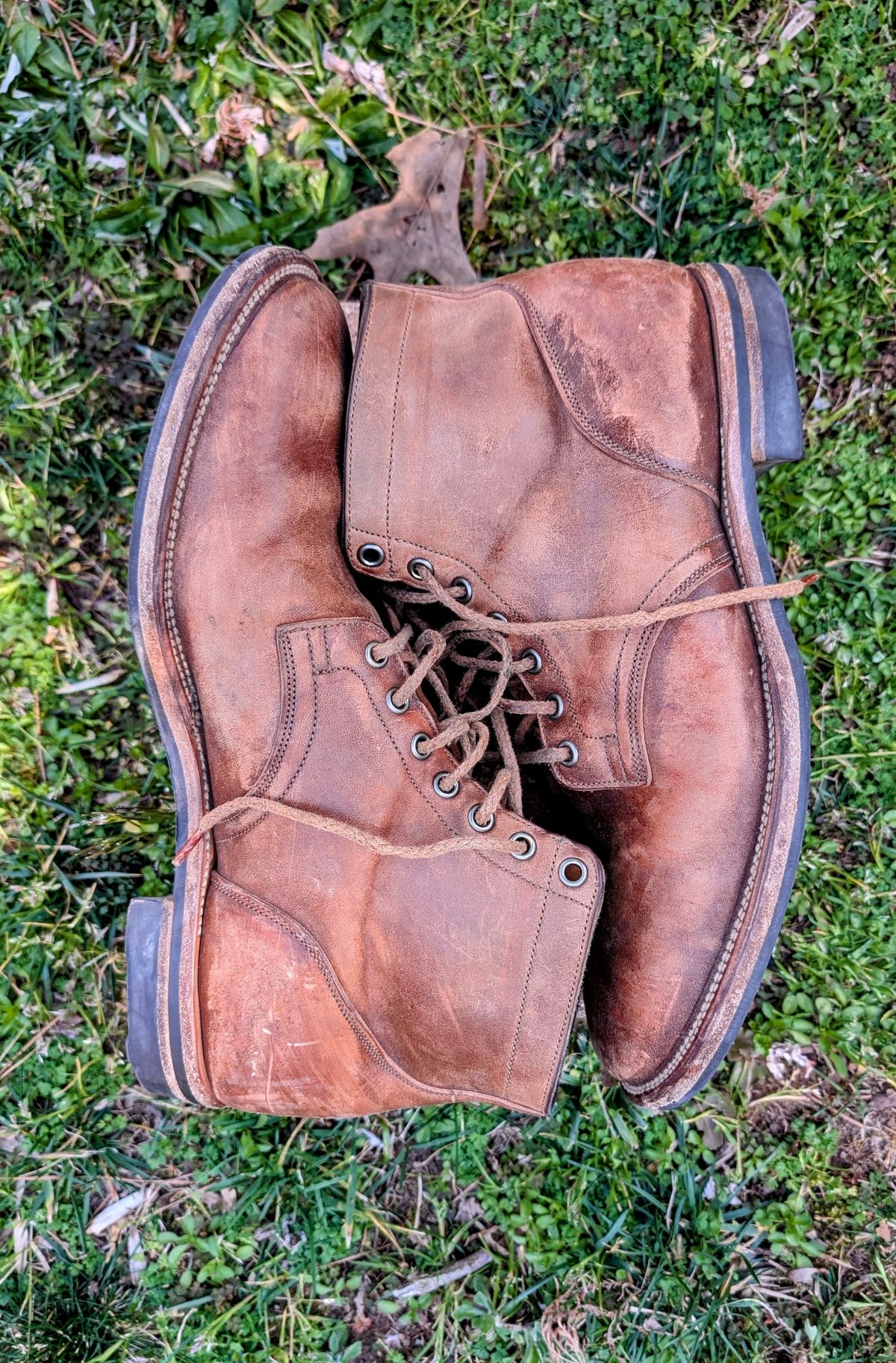 Photo by SIDO on March 1, 2025 of the Viberg Service Boot in Maryam Toscanello TPR Horsebutt.