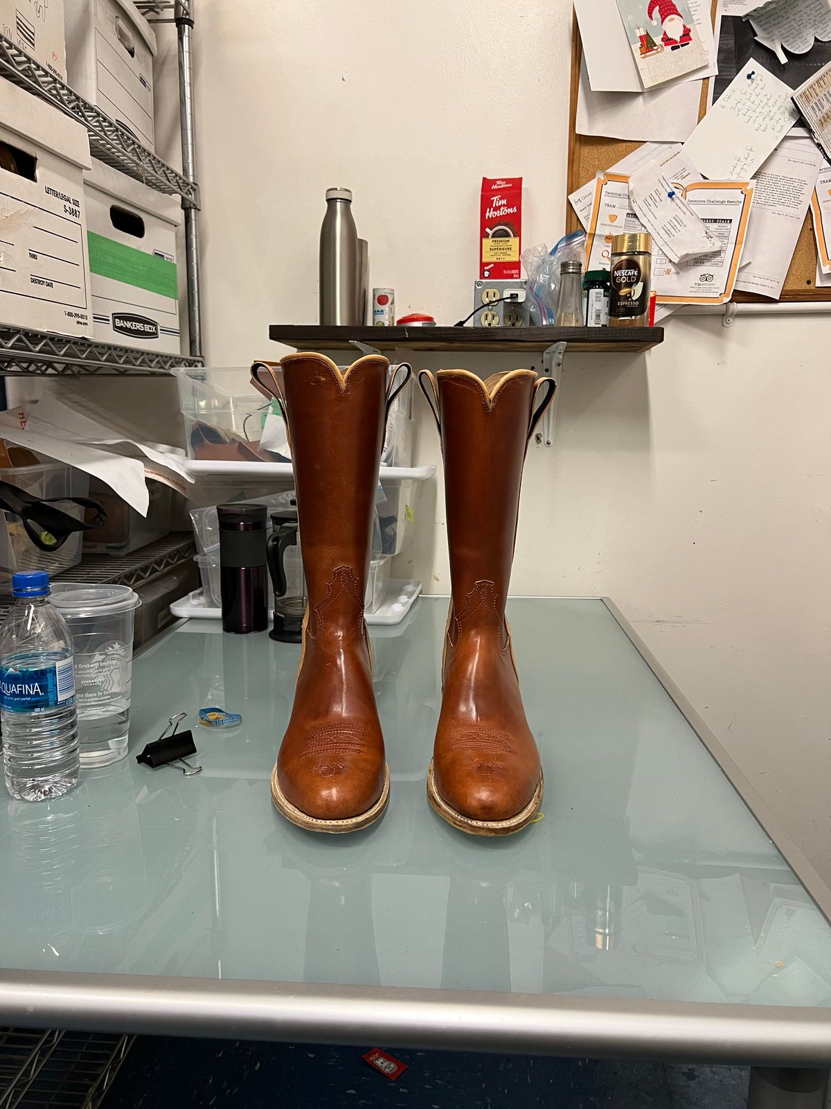 Photo by Tillman on November 6, 2022 of the Self-Made Unknown Model in Conceria Puccini Attilio Cognac Maremma.