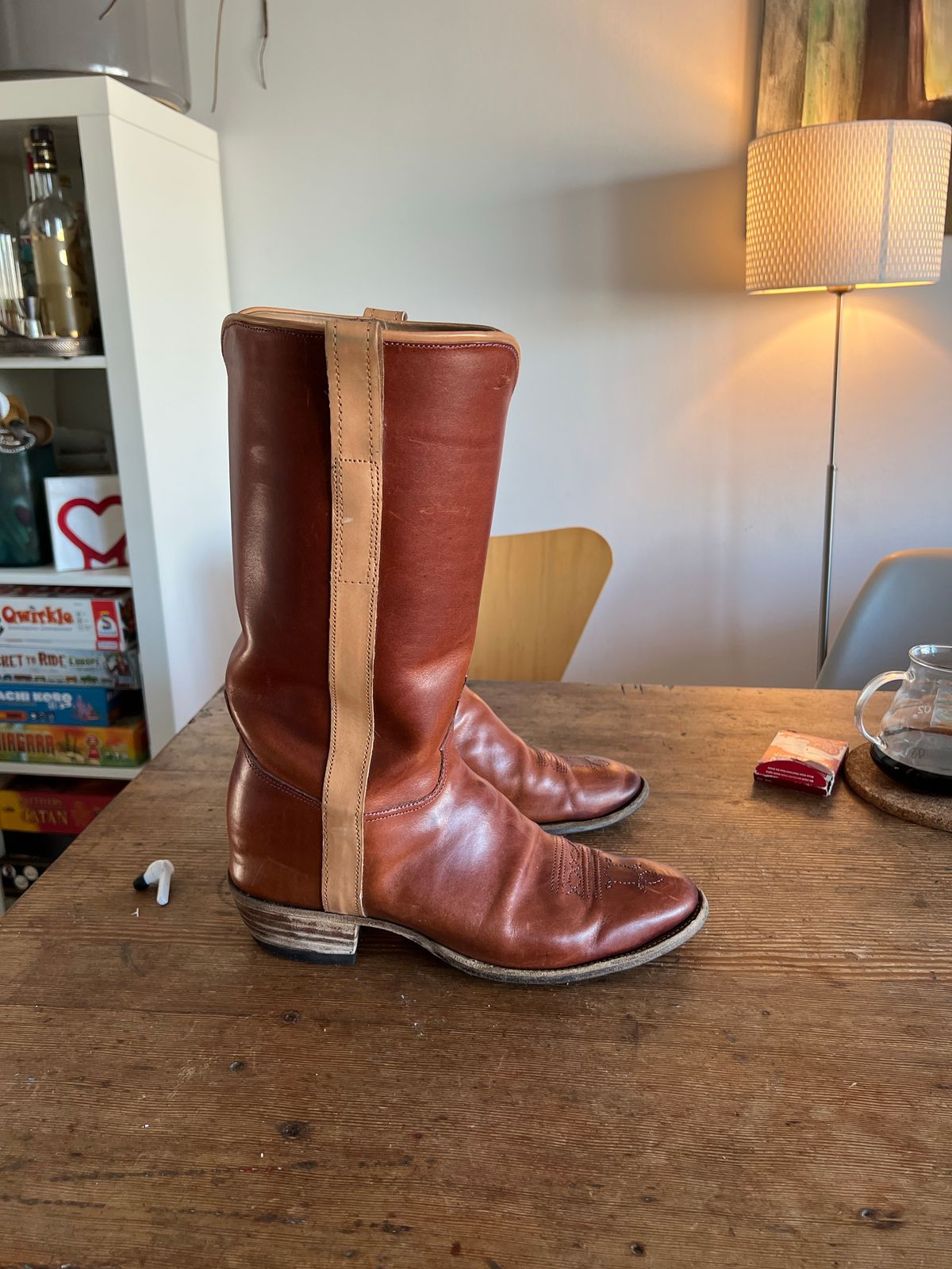 Photo by Tillman on December 3, 2022 of the Self-Made Unknown Model in Conceria Puccini Attilio Cognac Maremma.