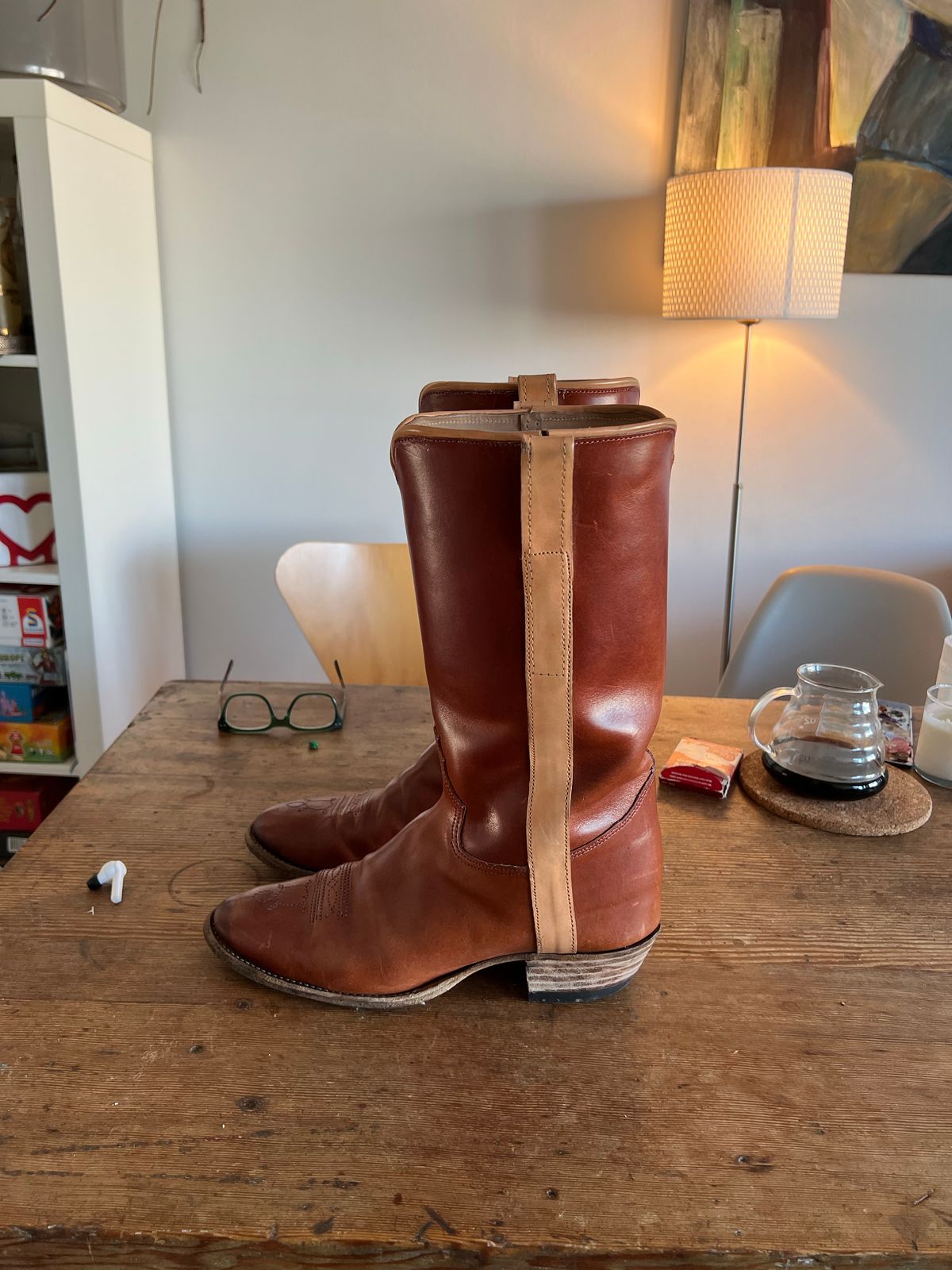 Photo by Tillman on December 3, 2022 of the Self-Made Unknown Model in Conceria Puccini Attilio Cognac Maremma.