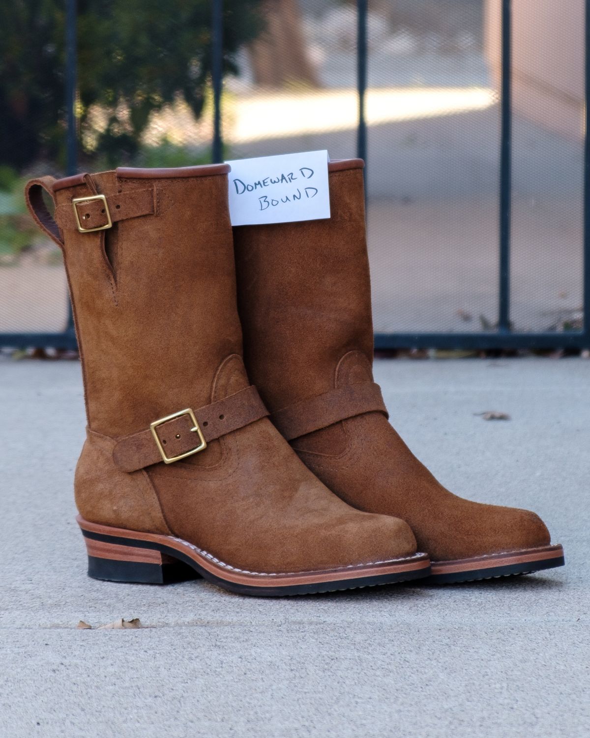 Photo by stitchedsoles on October 1, 2023 of the Nicks Renegade in Seidel 1964 Brown Roughout.