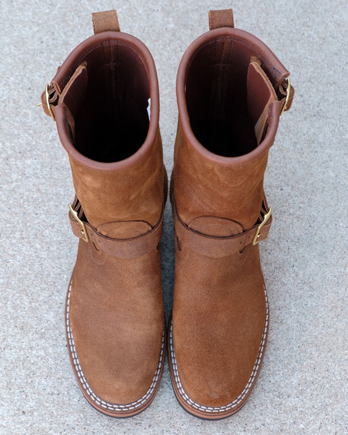 Photo by stitchedsoles on October 1, 2023 of the Nicks Renegade in Seidel 1964 Brown Roughout.