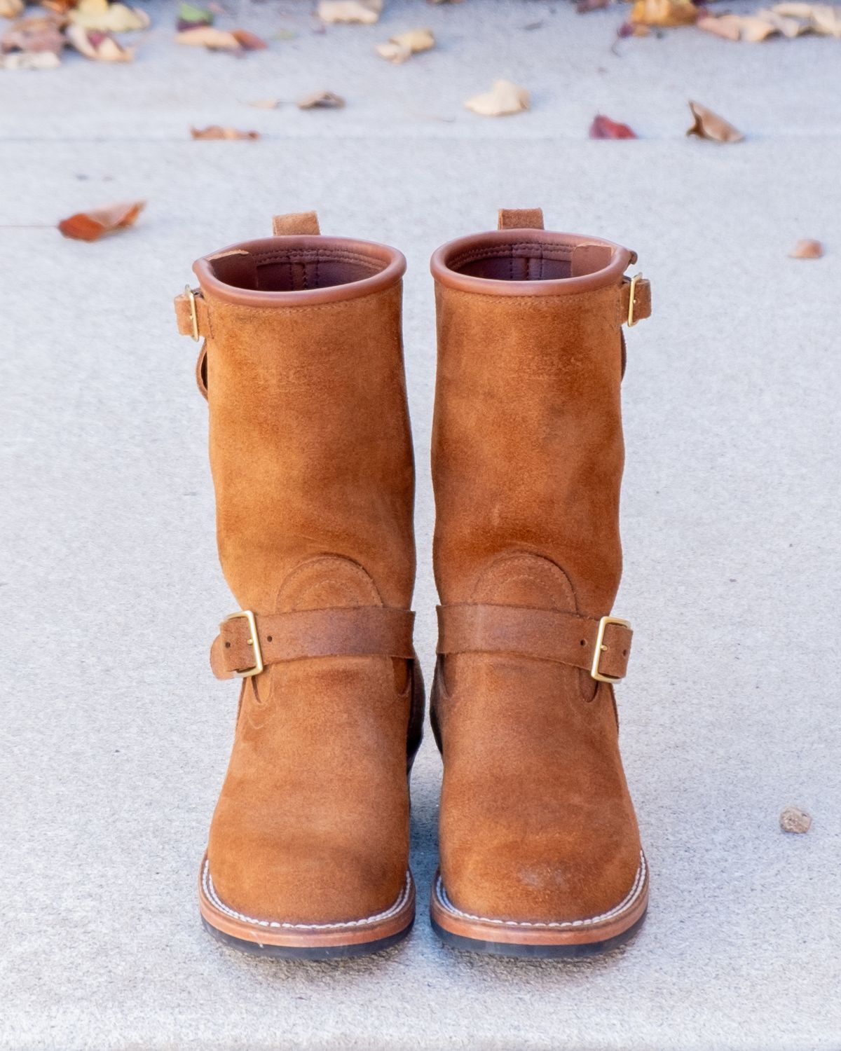Photo by stitchedsoles on November 5, 2023 of the Nicks Renegade in Seidel 1964 Brown Roughout.