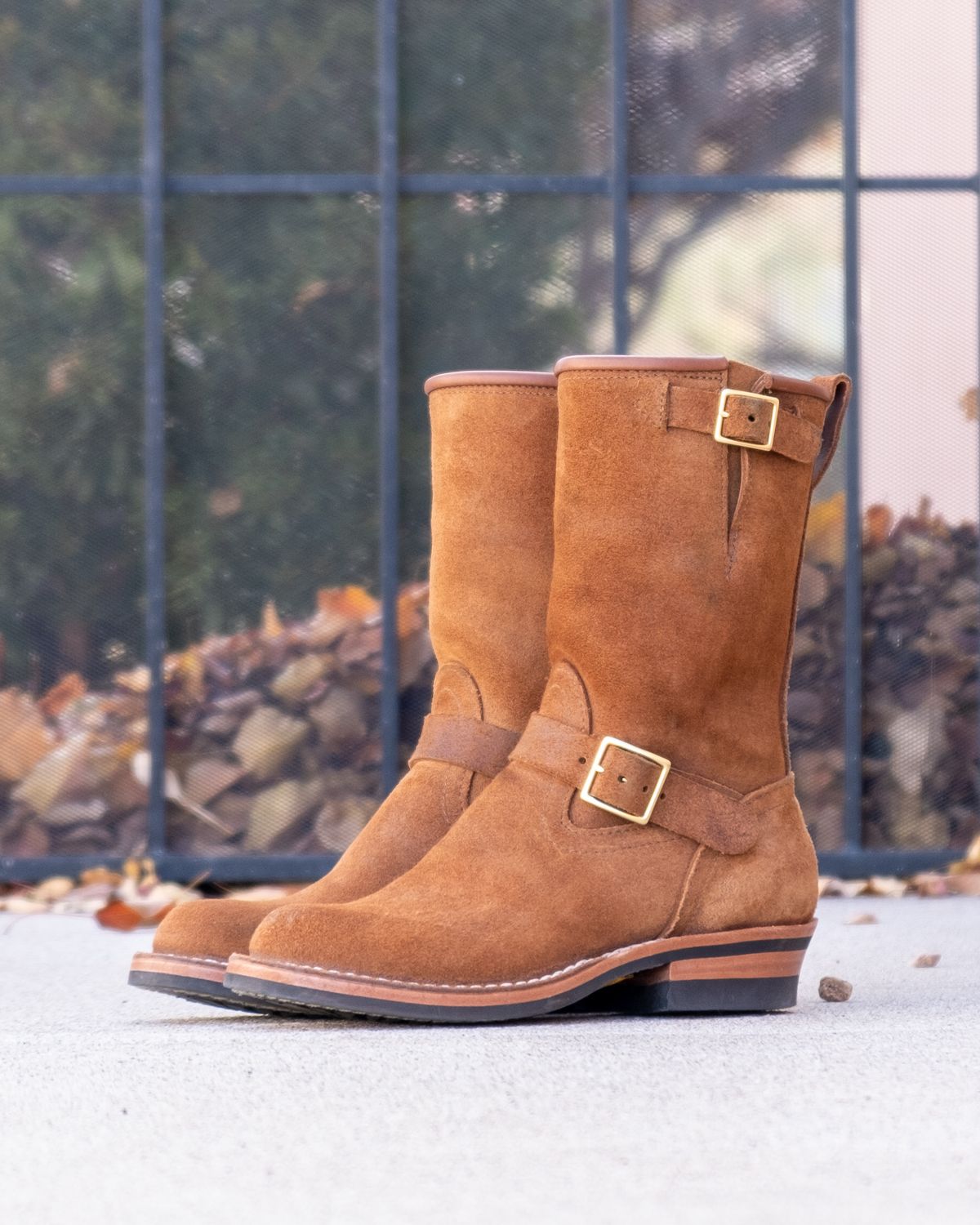 Photo by stitchedsoles on November 5, 2023 of the Nicks Renegade in Seidel 1964 Brown Roughout.