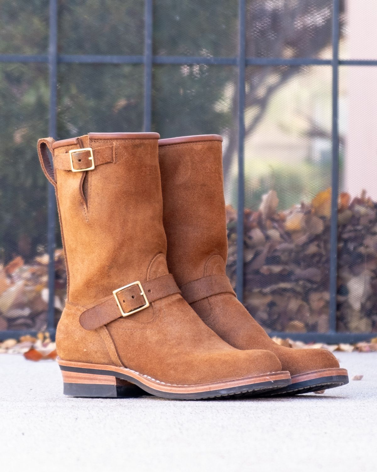 Photo by stitchedsoles on November 5, 2023 of the Nicks Renegade in Seidel 1964 Brown Roughout.