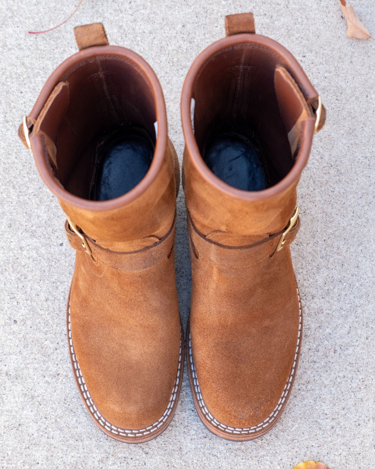 Photo by stitchedsoles on November 5, 2023 of the Nicks Renegade in Seidel 1964 Brown Roughout.