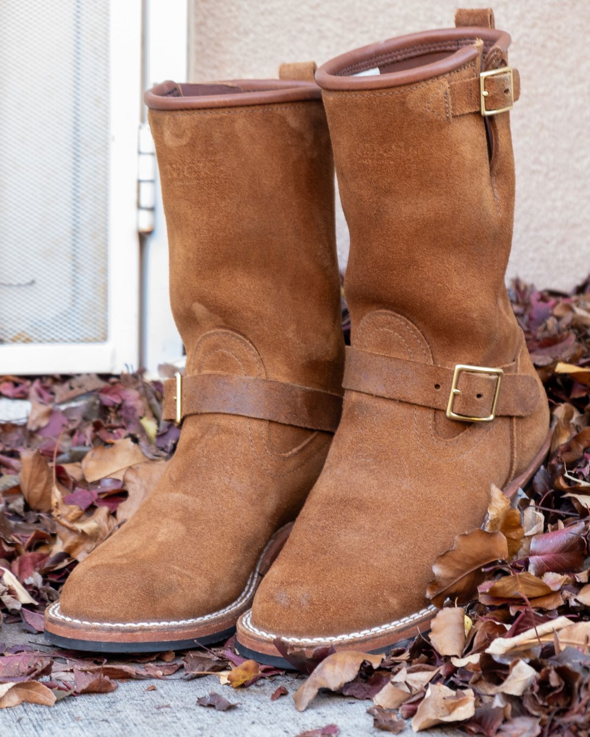 Photo by stitchedsoles on December 6, 2023 of the Nicks Renegade in Seidel 1964 Brown Roughout.