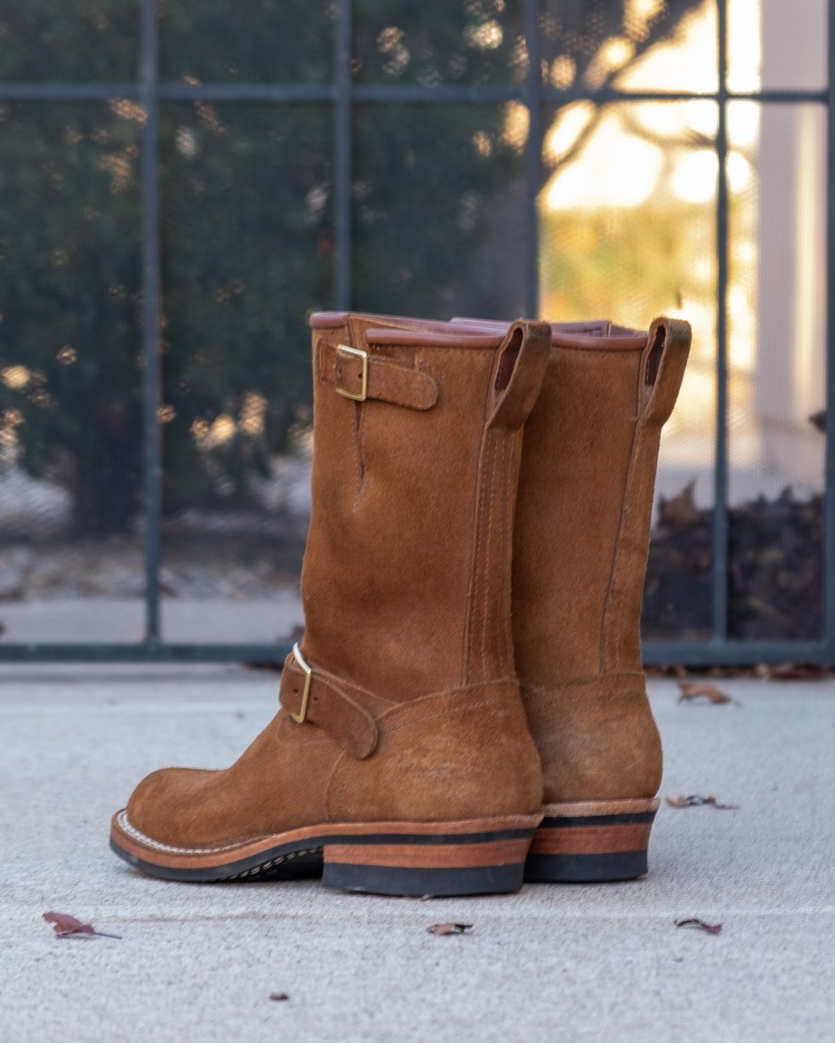 Photo by stitchedsoles on December 6, 2023 of the Nicks Renegade in Seidel 1964 Brown Roughout.