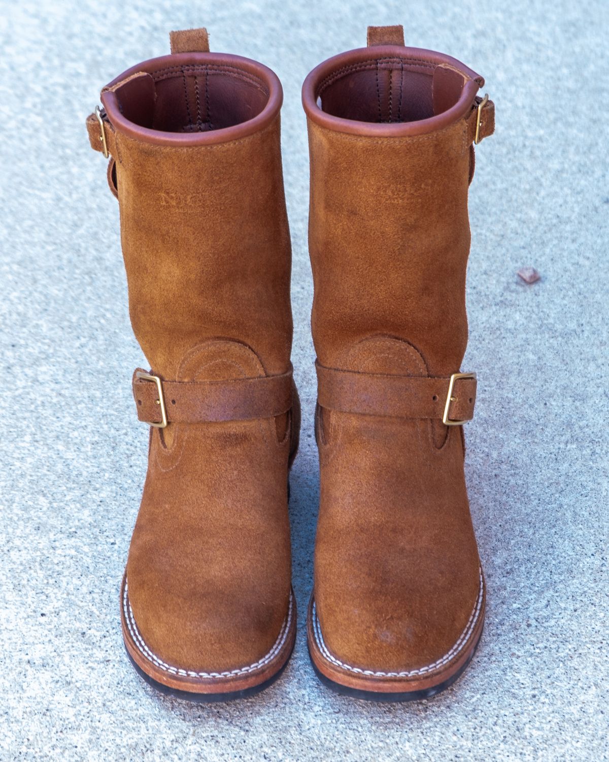 Photo by stitchedsoles on December 6, 2023 of the Nicks Renegade in Seidel 1964 Brown Roughout.