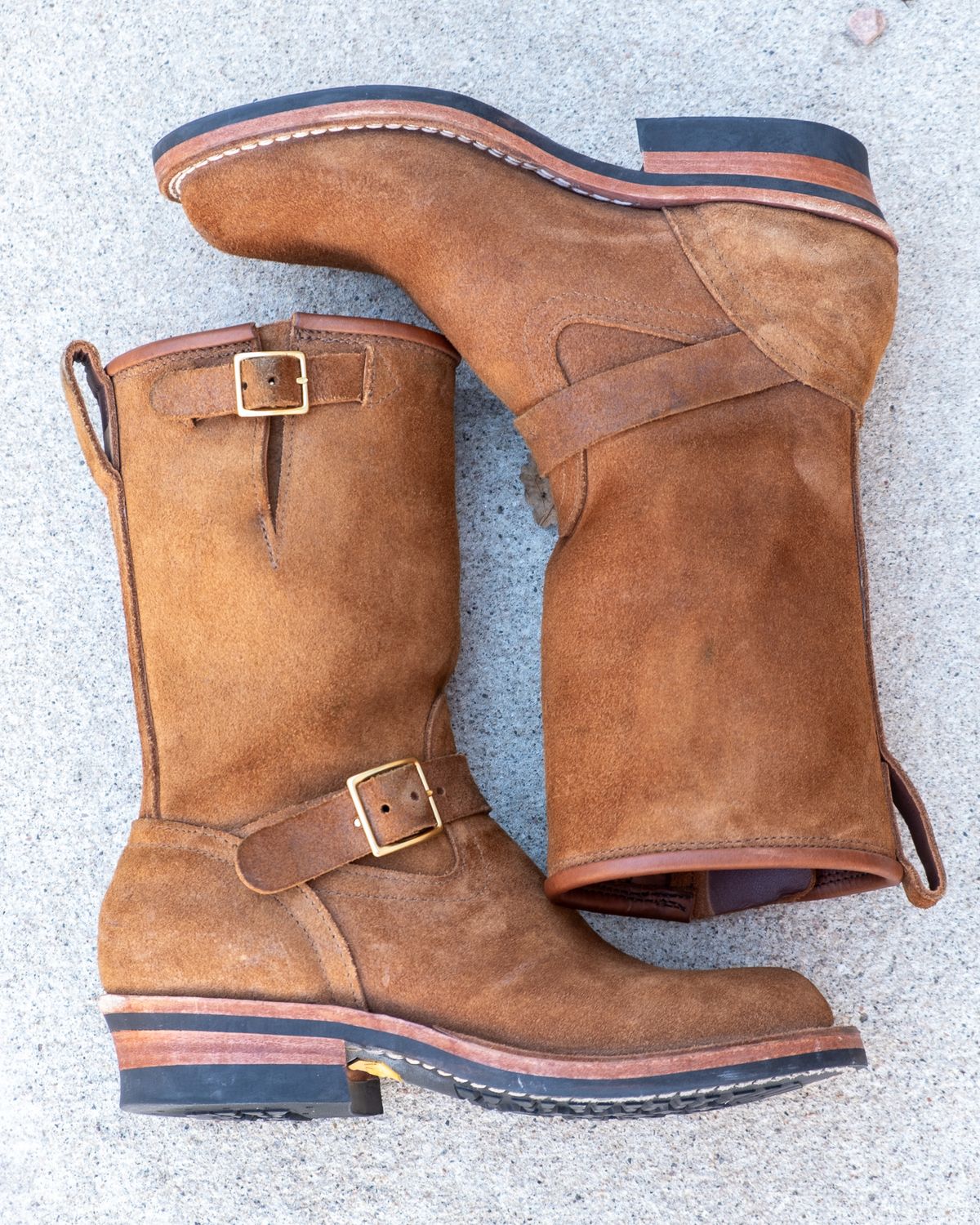 Photo by stitchedsoles on December 6, 2023 of the Nicks Renegade in Seidel 1964 Brown Roughout.
