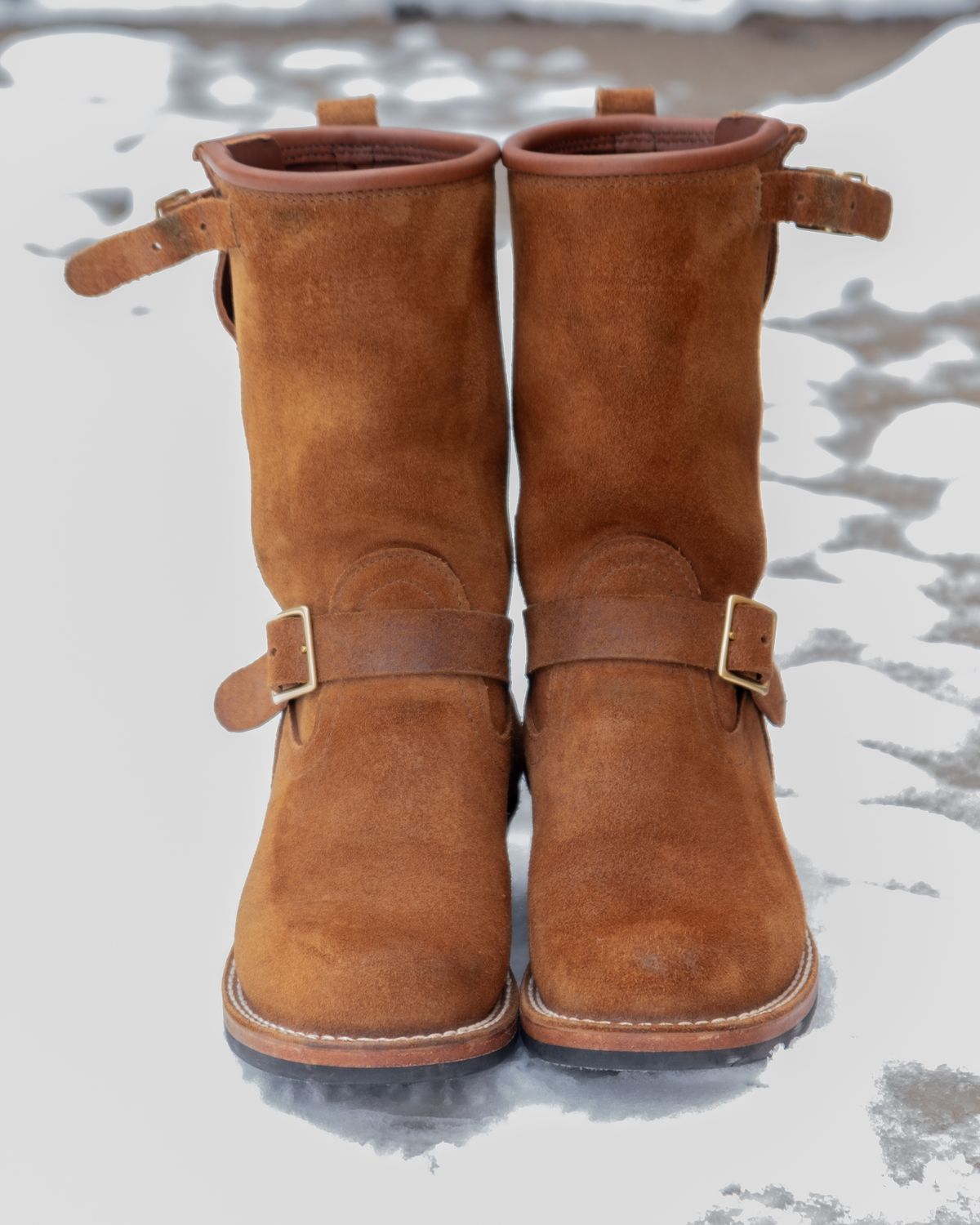 Photo by stitchedsoles on January 6, 2024 of the Nicks Renegade in Seidel 1964 Brown Roughout.