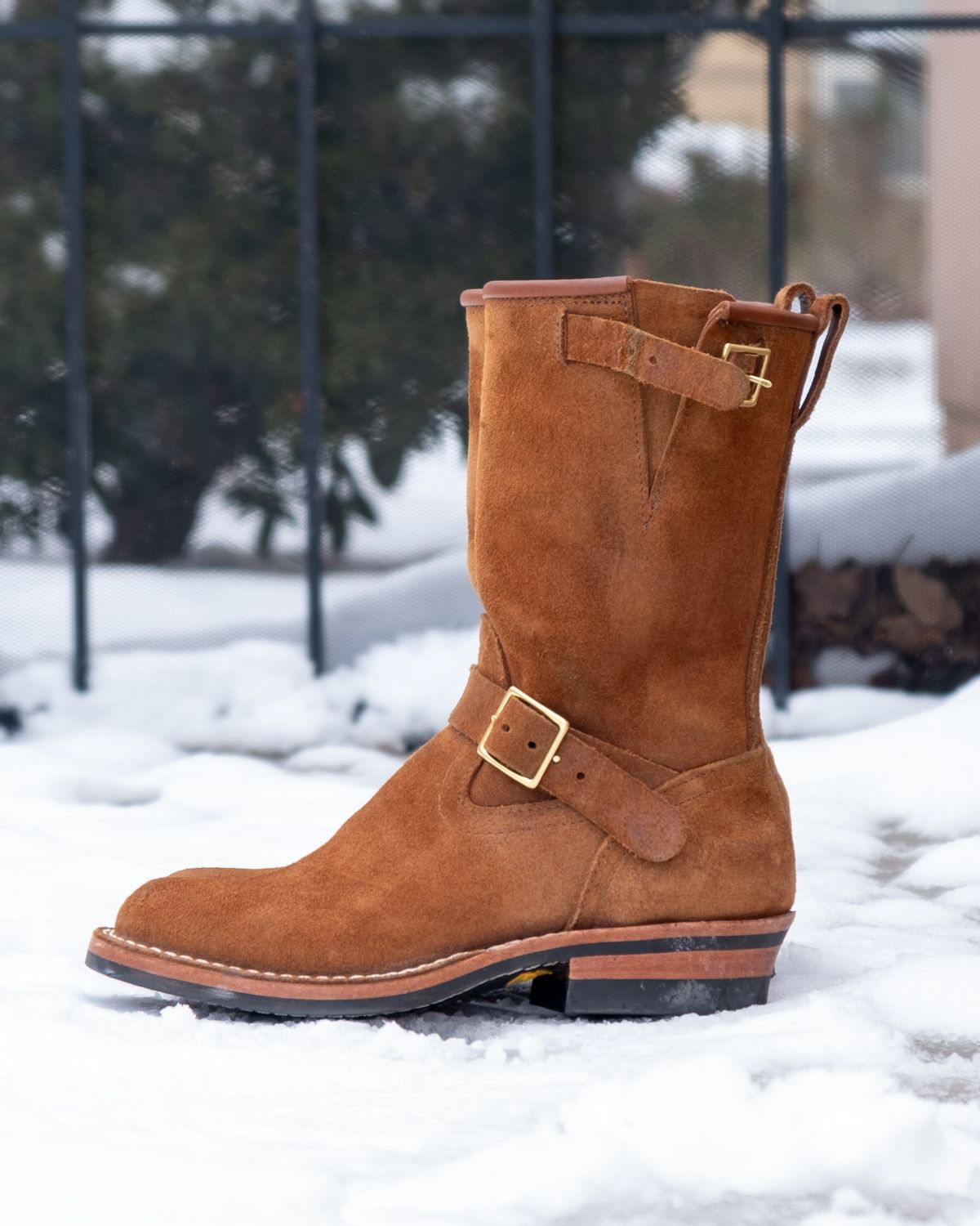 Photo by stitchedsoles on January 6, 2024 of the Nicks Renegade in Seidel 1964 Brown Roughout.