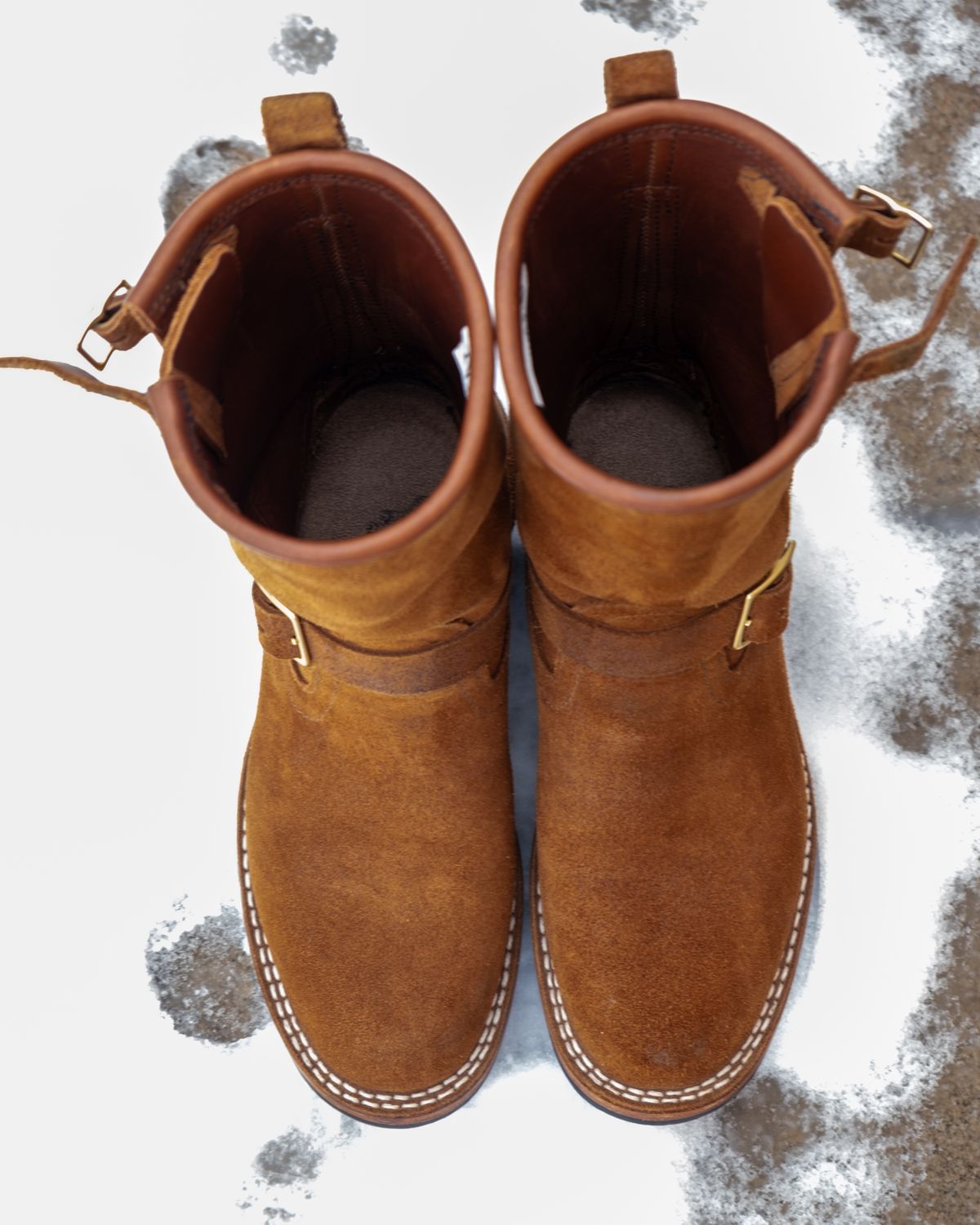 Photo by stitchedsoles on January 6, 2024 of the Nicks Renegade in Seidel 1964 Brown Roughout.