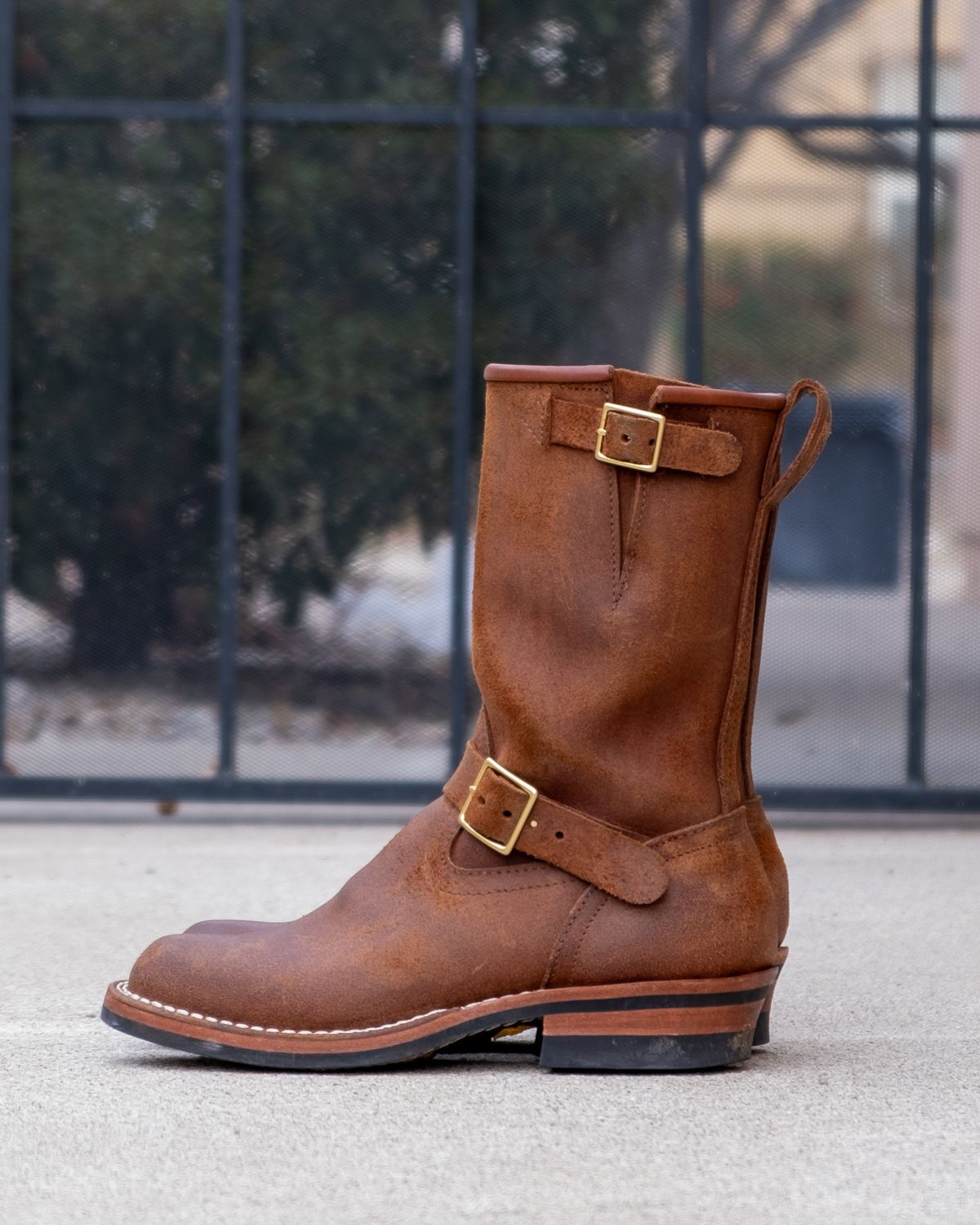 Photo by stitchedsoles on February 5, 2024 of the Nicks Renegade in Seidel 1964 Brown Roughout.