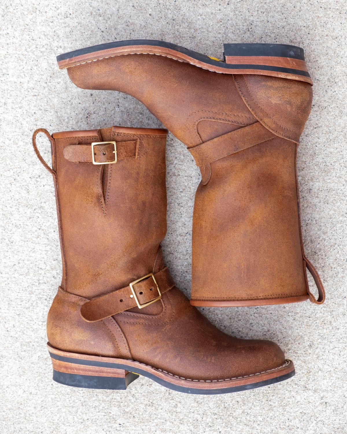 Photo by stitchedsoles on February 5, 2024 of the Nicks Renegade in Seidel 1964 Brown Roughout.