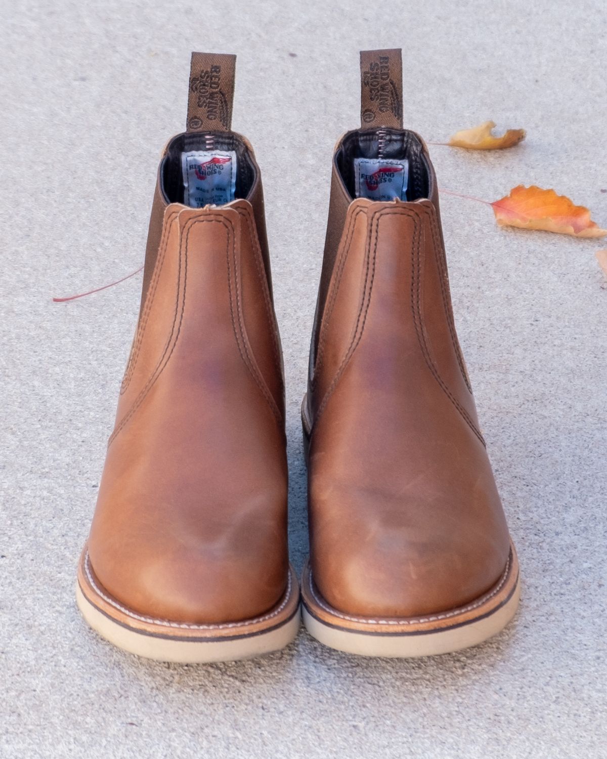 Photo by stitchedsoles on November 5, 2023 of the Red Wing Classic Chelsea in S.B. Foot Amber Harness.