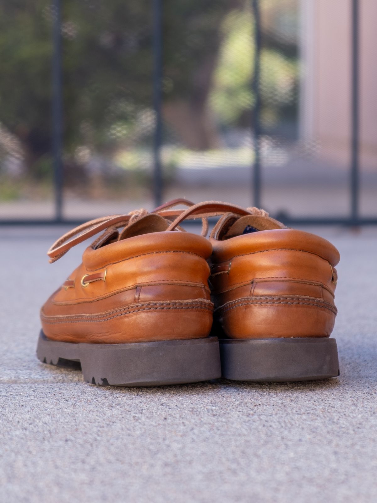 Photo by stitchedsoles on October 1, 2025 of the Russell Moccasin Co. Unknown Model in French Veal.
