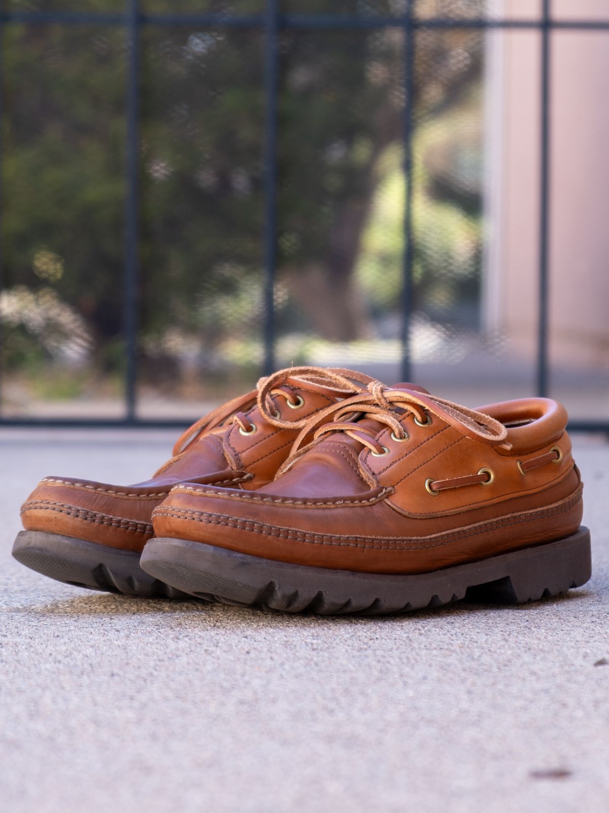 Photo by stitchedsoles on October 1, 2025 of the Russell Moccasin Co. Unknown Model in French Veal.