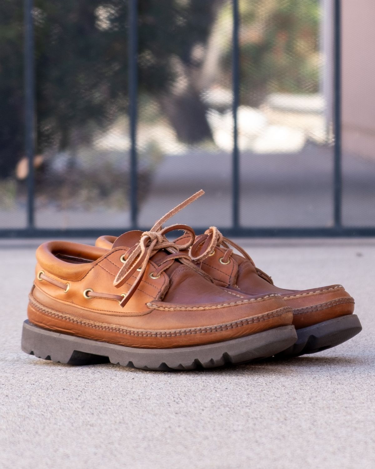 Photo by stitchedsoles on November 5, 2025 of the Russell Moccasin Co. Unknown Model in French Veal.