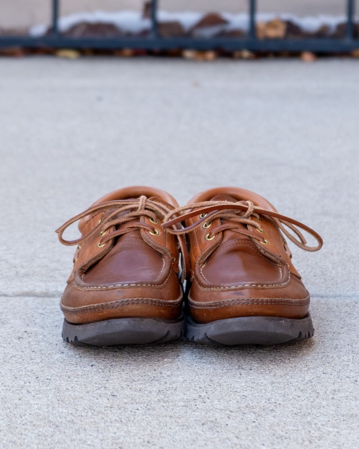 Photo by stitchedsoles on December 5, 2025 of the Russell Moccasin Co. Unknown Model in French Veal.