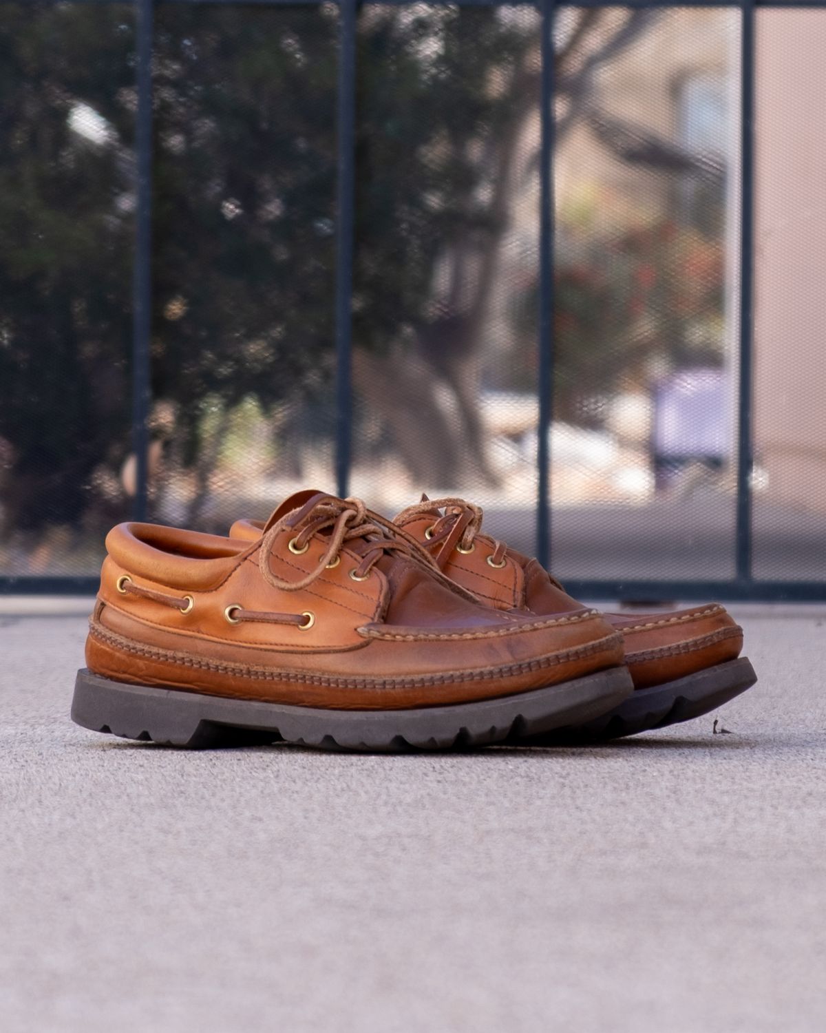 Photo by stitchedsoles on January 5, 2026 of the Russell Moccasin Co. Unknown Model in French Veal.