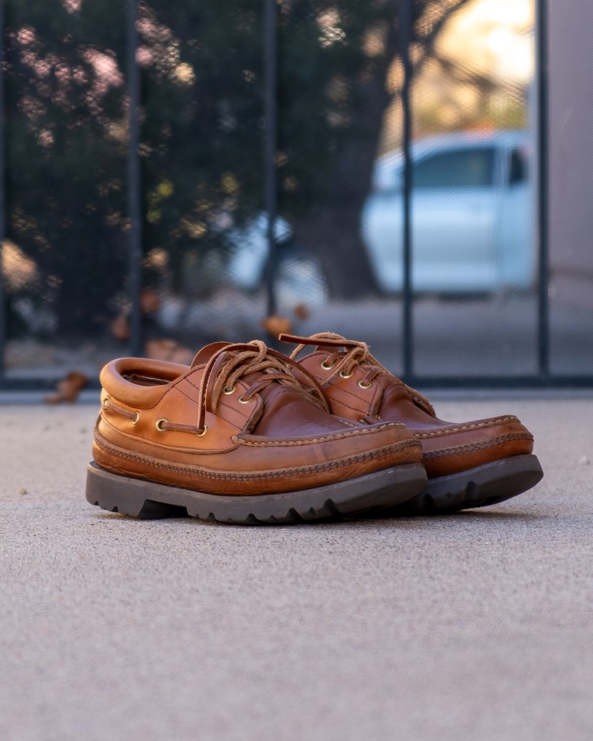 Photo by stitchedsoles on March 6, 2026 of the Russell Moccasin Co. Unknown Model in French Veal.