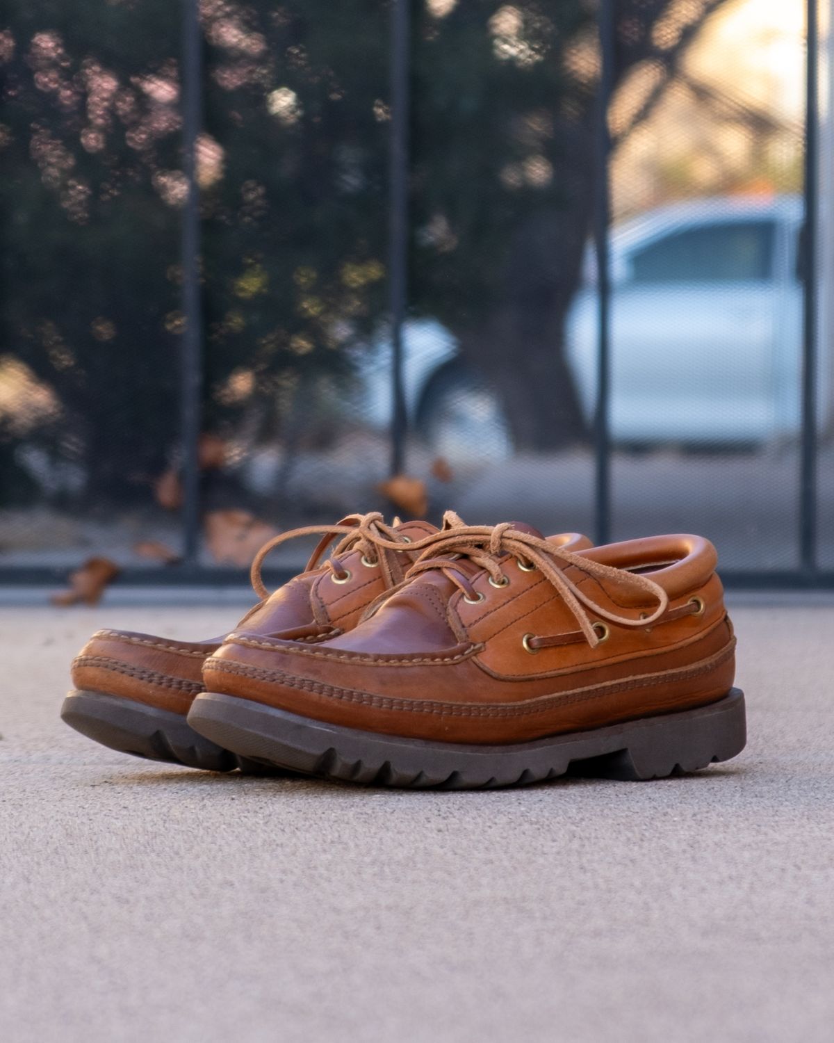 Photo by stitchedsoles on March 6, 2026 of the Russell Moccasin Co. Unknown Model in French Veal.