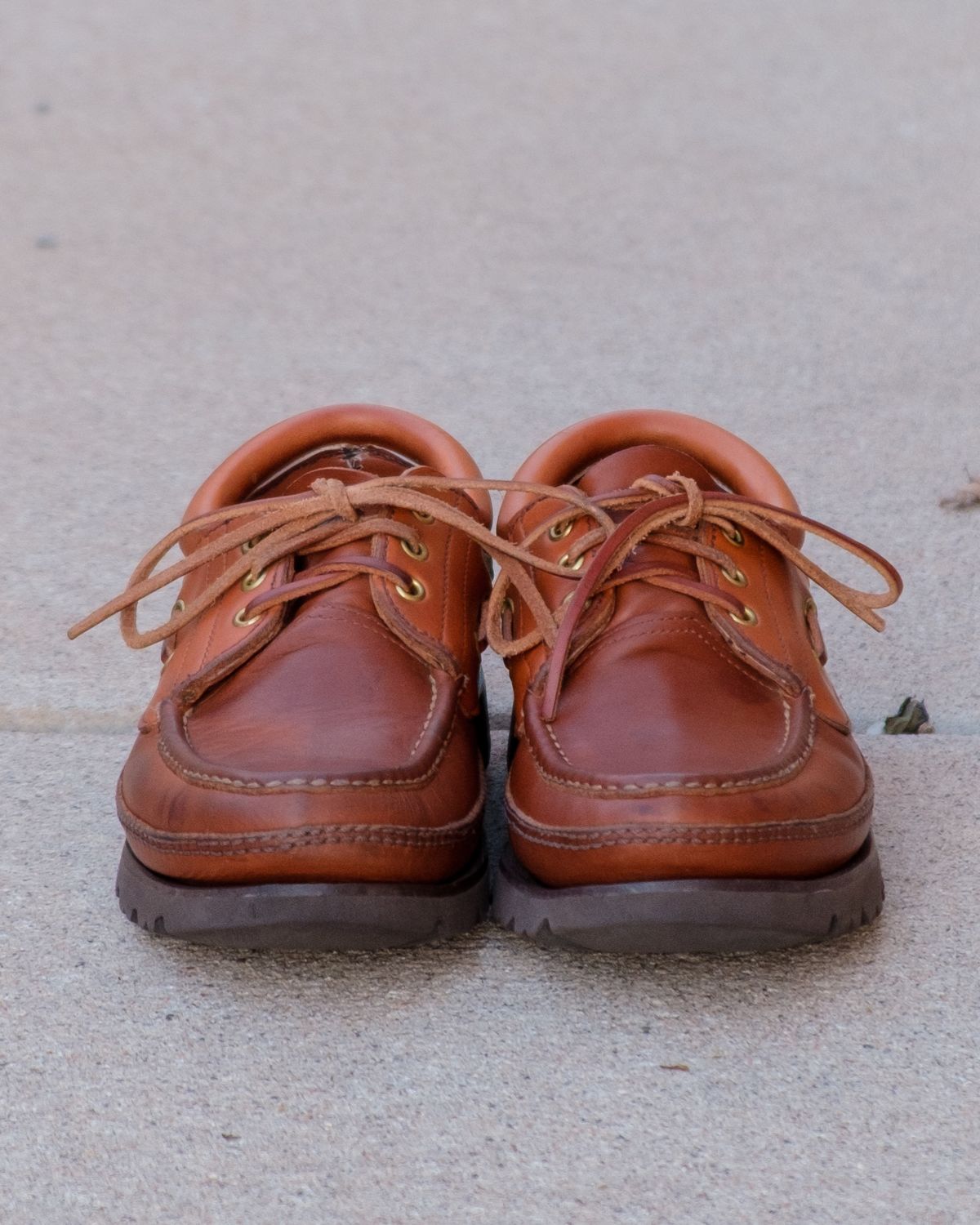 Photo by stitchedsoles on April 6, 2026 of the Russell Moccasin Co. Unknown Model in French Veal.