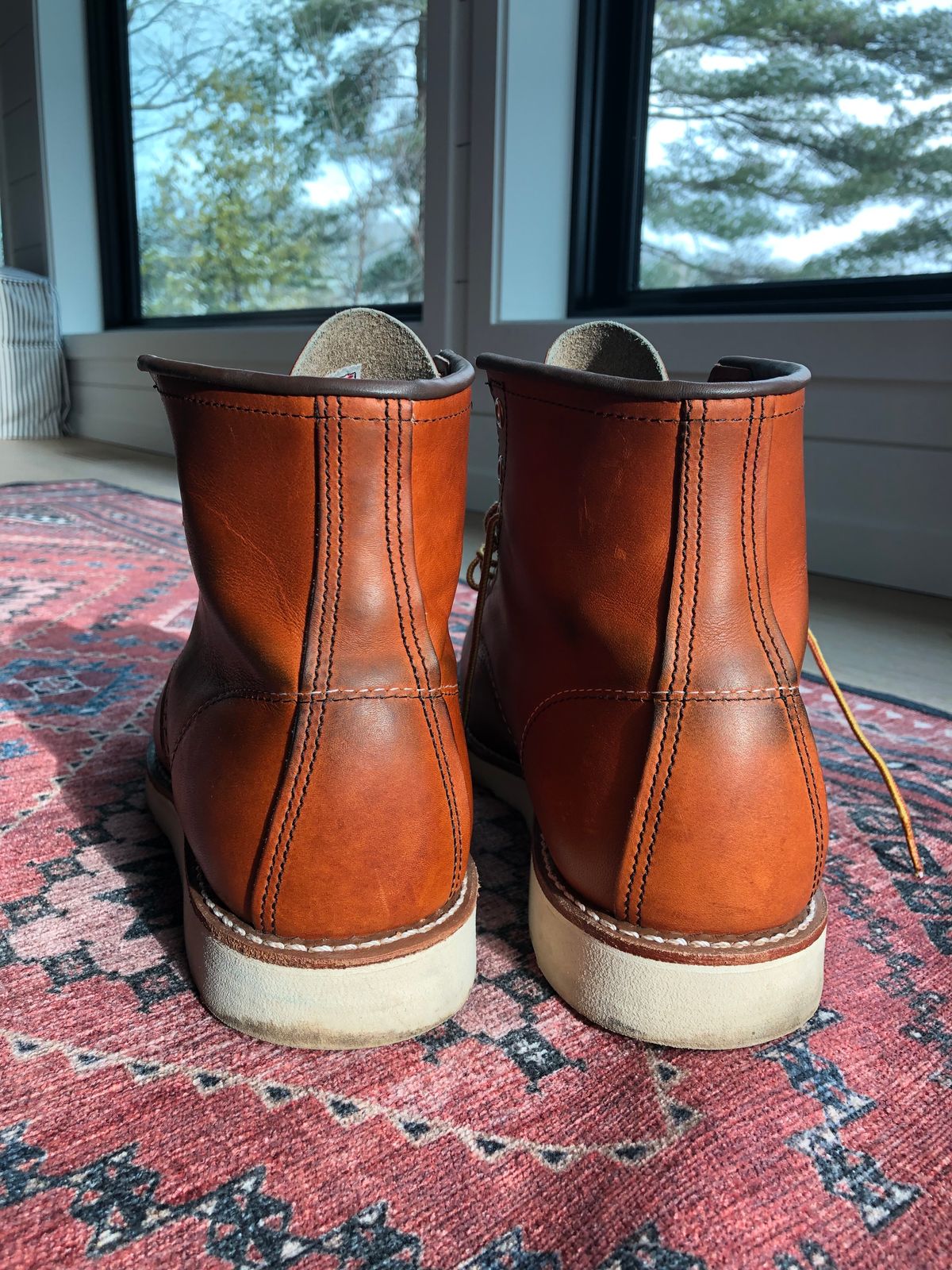 Photo by theperfectbowl on December 5, 2023 of the Red Wing 6-Inch Classic Moc in S.B. Foot Oro Legacy.