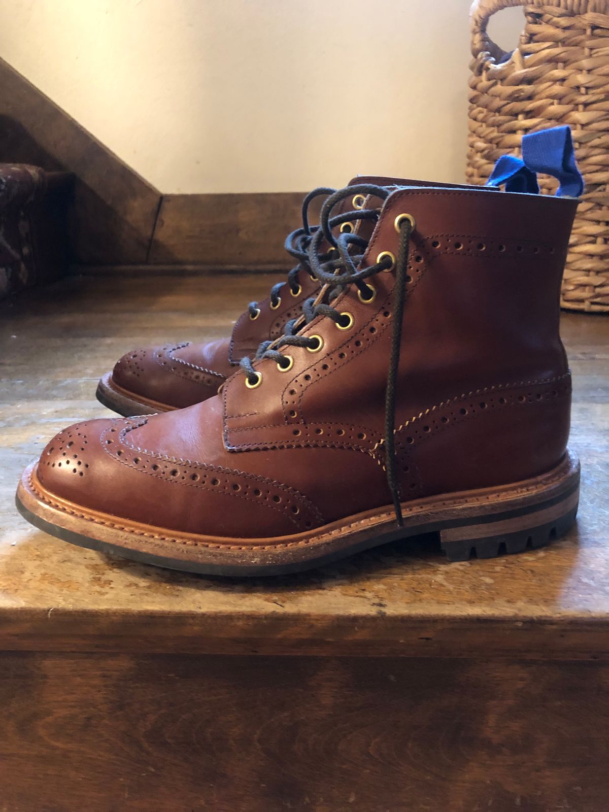 Photo by lockloam on January 5, 2023 of the Tricker's Stow Country Boot in Unlisted Leather.